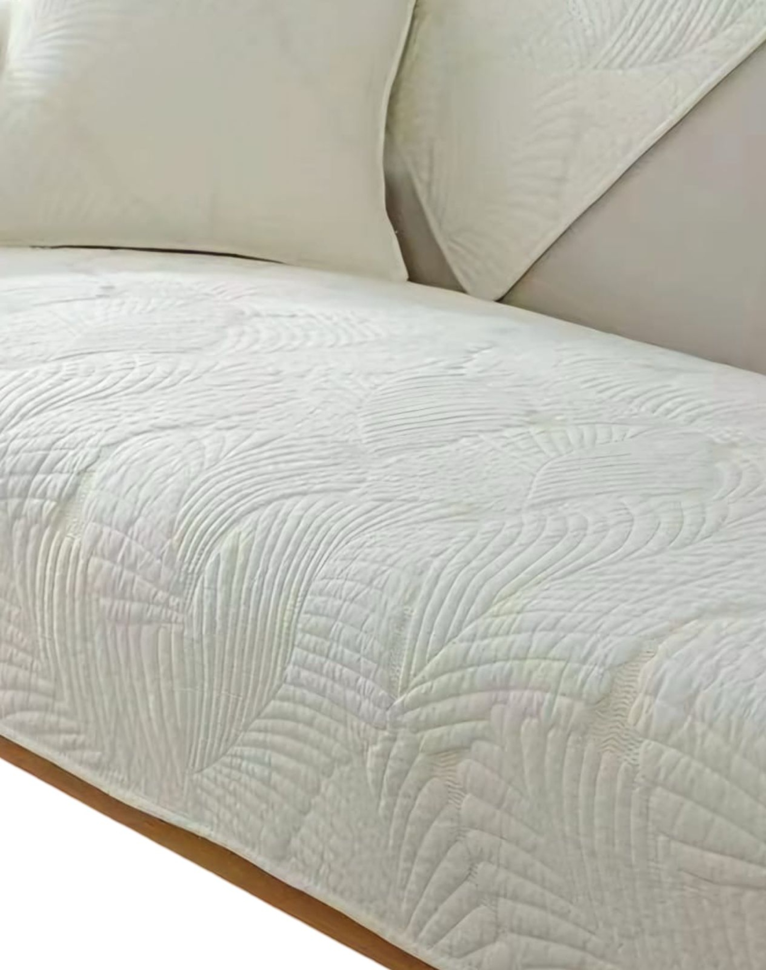 FUNDA PACK MAT SOFÁ 5 PIEZAS FÁCIL COLOCAR B02 BLANCO - 3