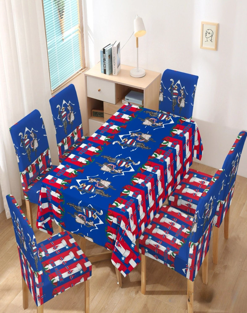 MANTEL MAS 6 FUNDAS DE SILLAS FECHAS PATRIAS 140X220CM 03 - 2