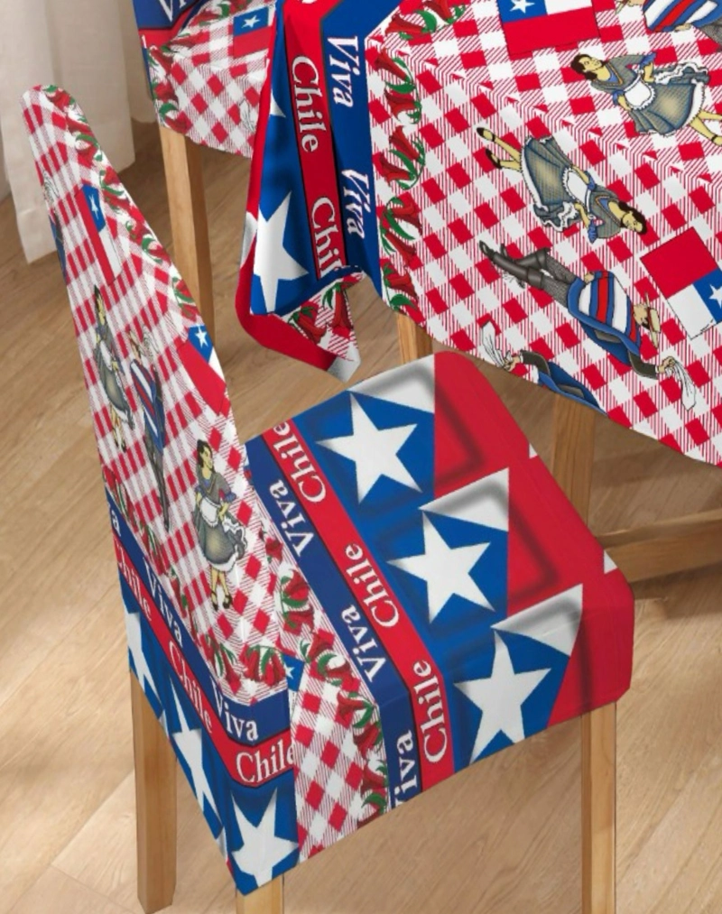 MANTEL MAS 6 FUNDAS DE SILLAS FECHAS PATRIAS 140X220CM 01 - 4
