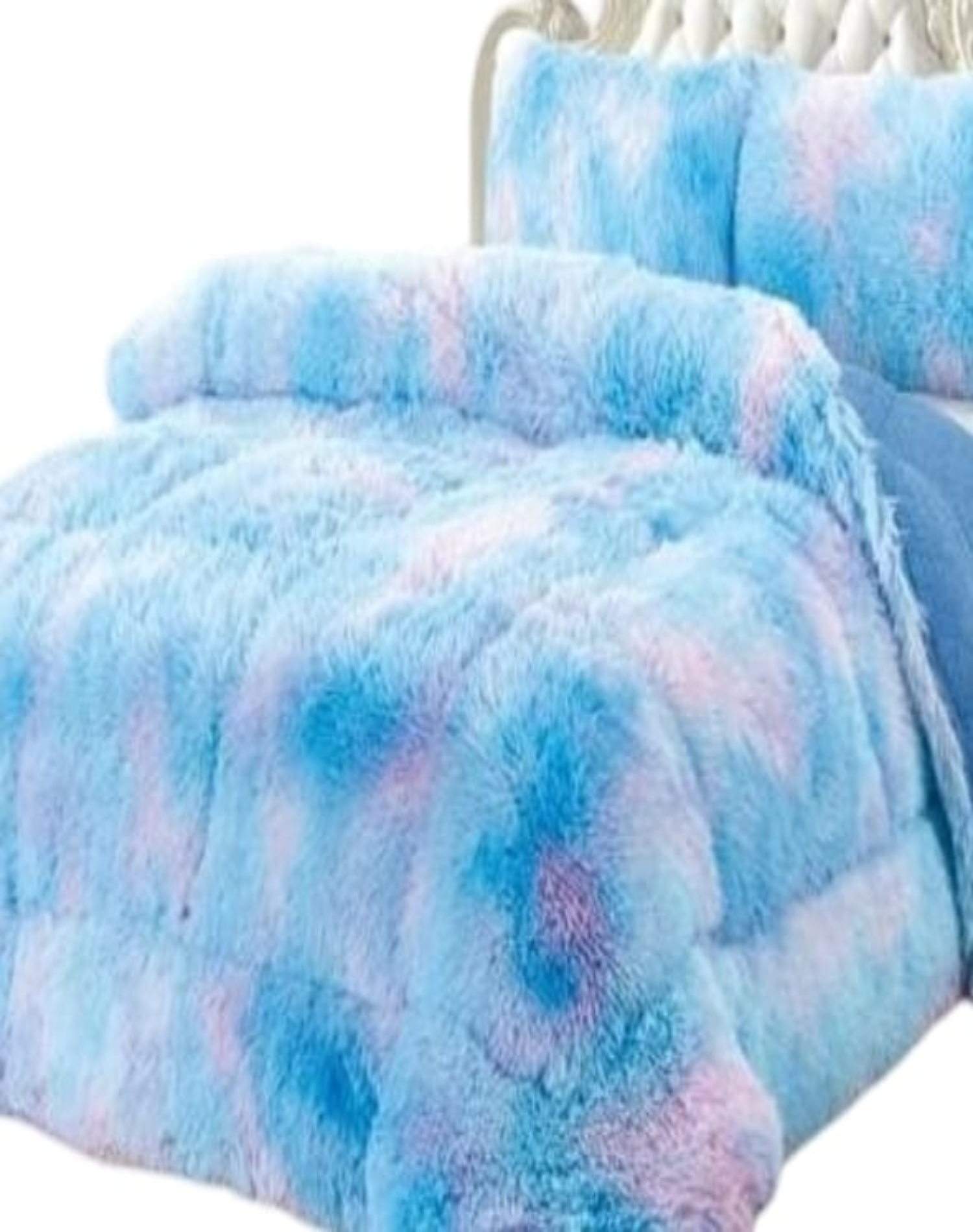 COBERTOR MULTICOLOR INVIERNO 230X250 CHIPORRO PELO LARGO C12 - 1