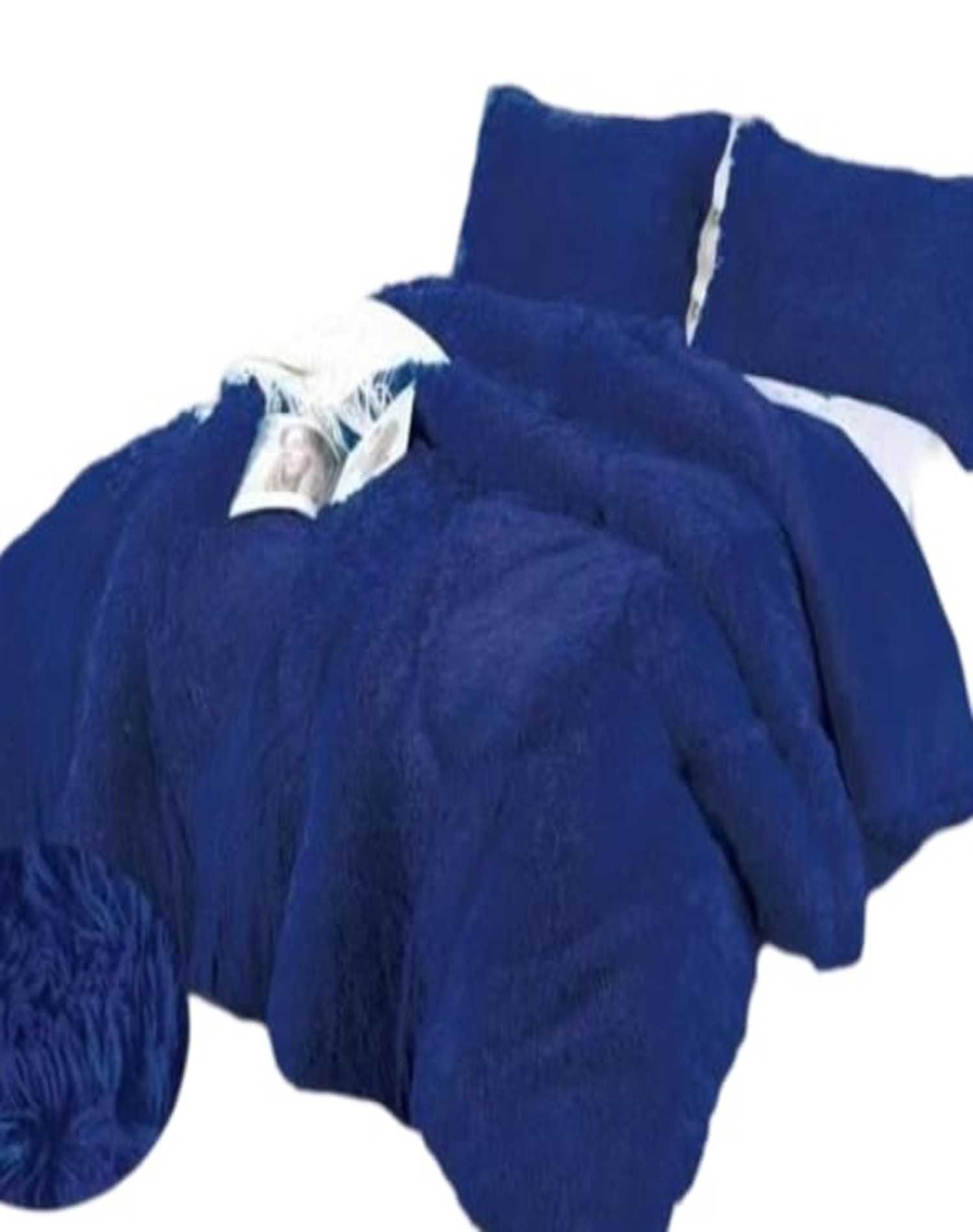 COBERTOR AZUL INVIERNO 230X250 CHIPORRO PELO LARGO C5 - 1