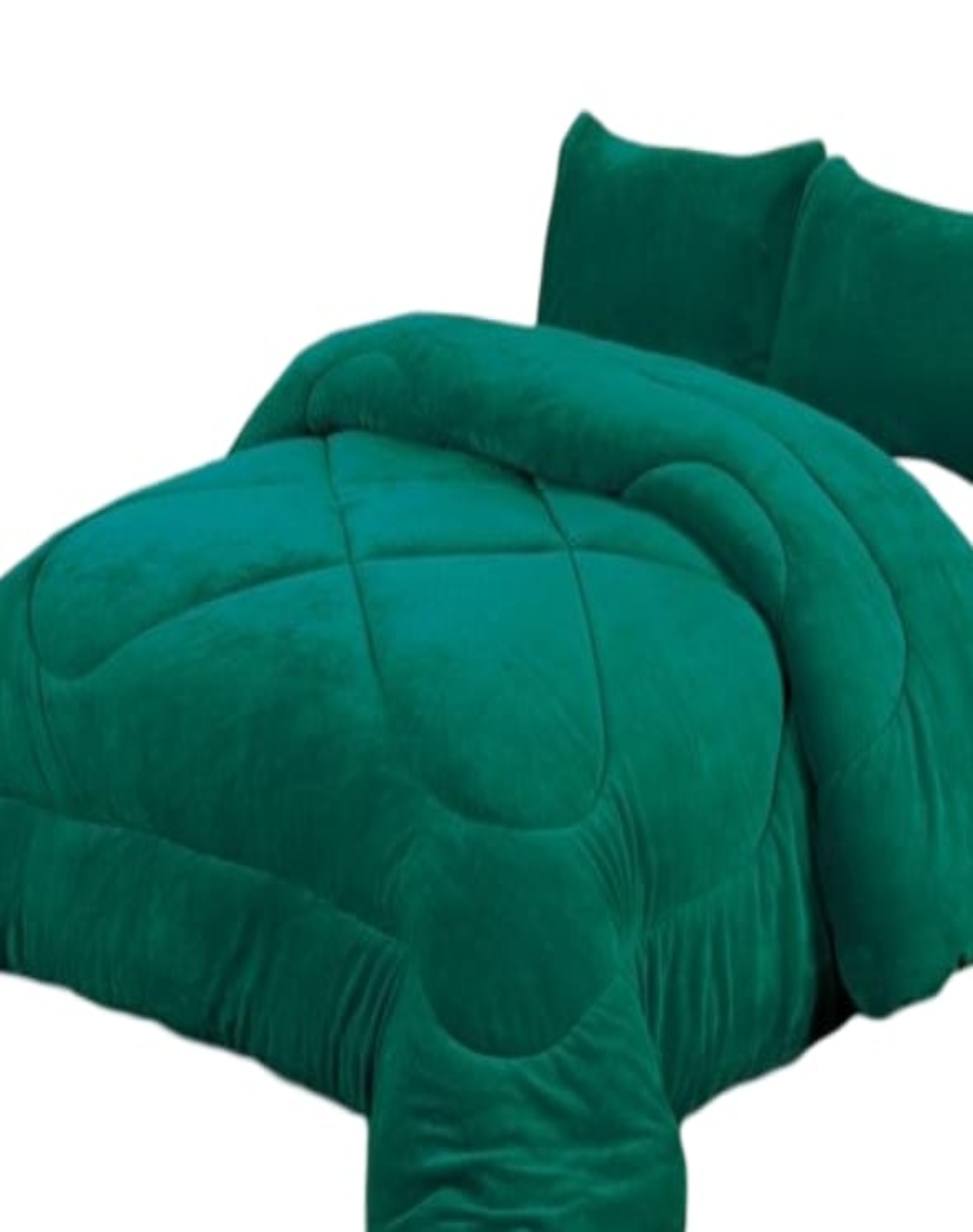COBERTOR PLUSH VERDE INVIERNO 230X250 CHIPORRO ULTRA CÁLIDO A34 - 1