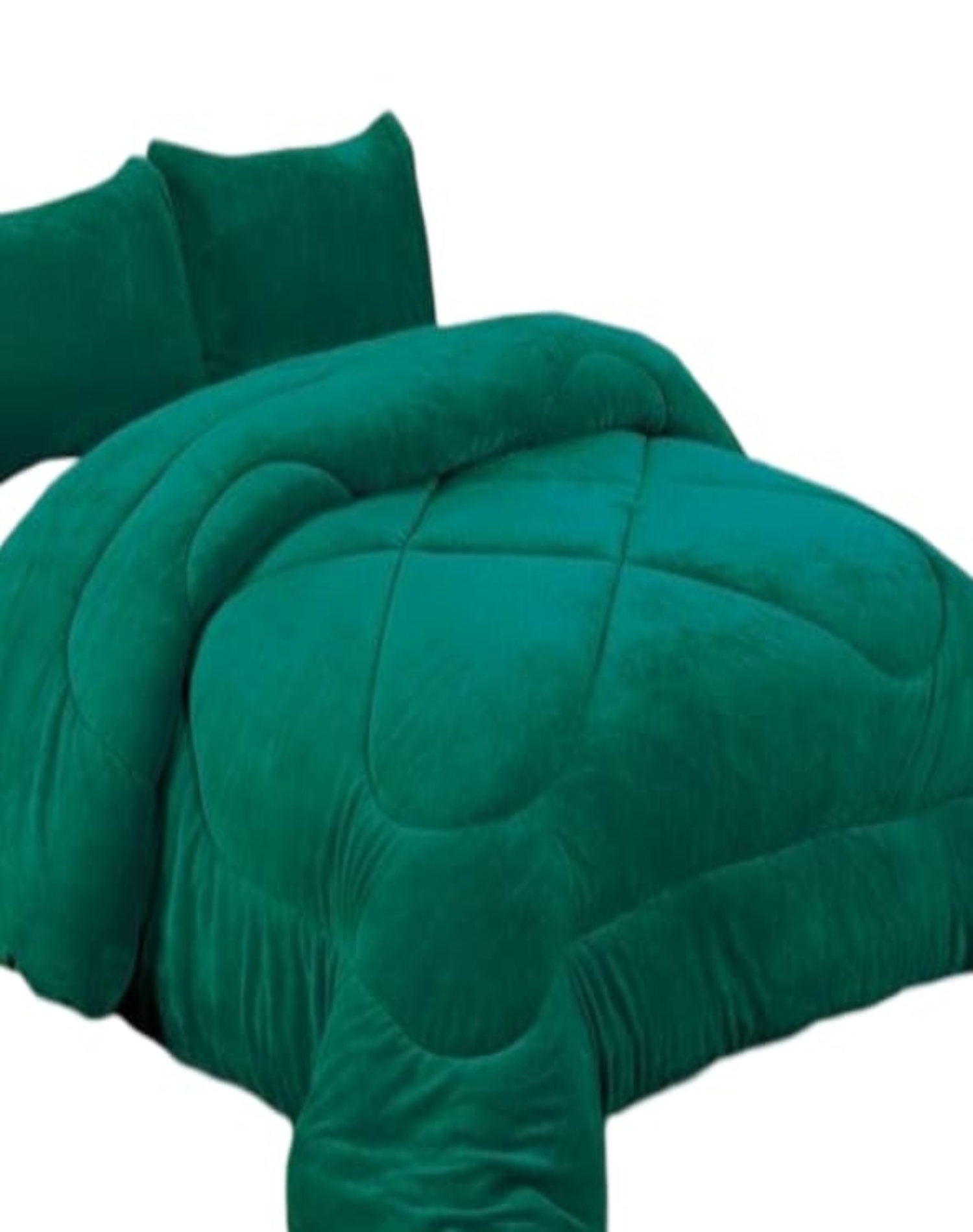 COBERTOR PLUSH VERDE INVIERNO 230X250 CHIPORRO ULTRA CÁLIDO A34 - 2