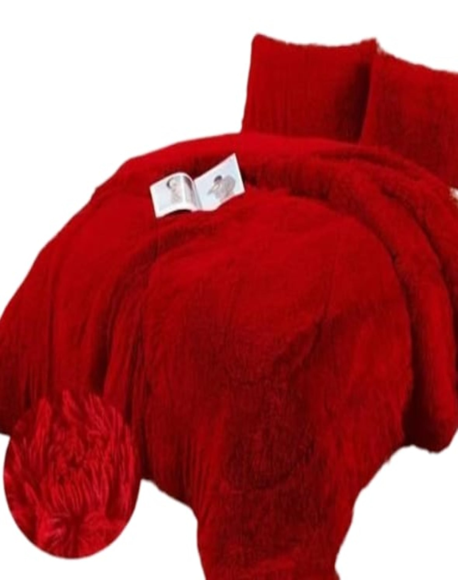 COBERTOR ROJO INVIERNO 230X250 CHIPORRO PELO LARGO C6 - 1