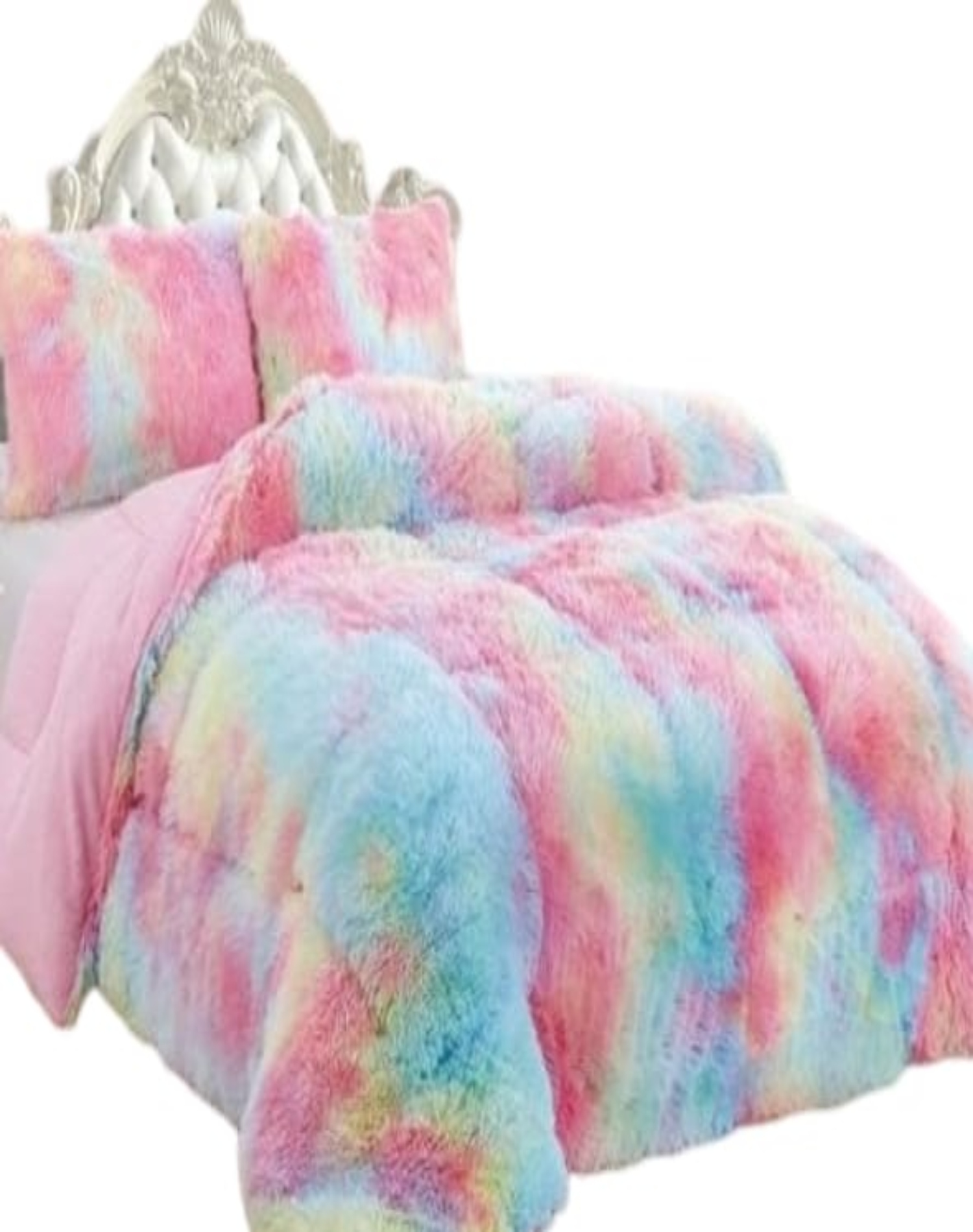 COBERTOR MULTICOLOR INVIERNO 230X250 CHIPORRO PELO LARGO C17 - 1