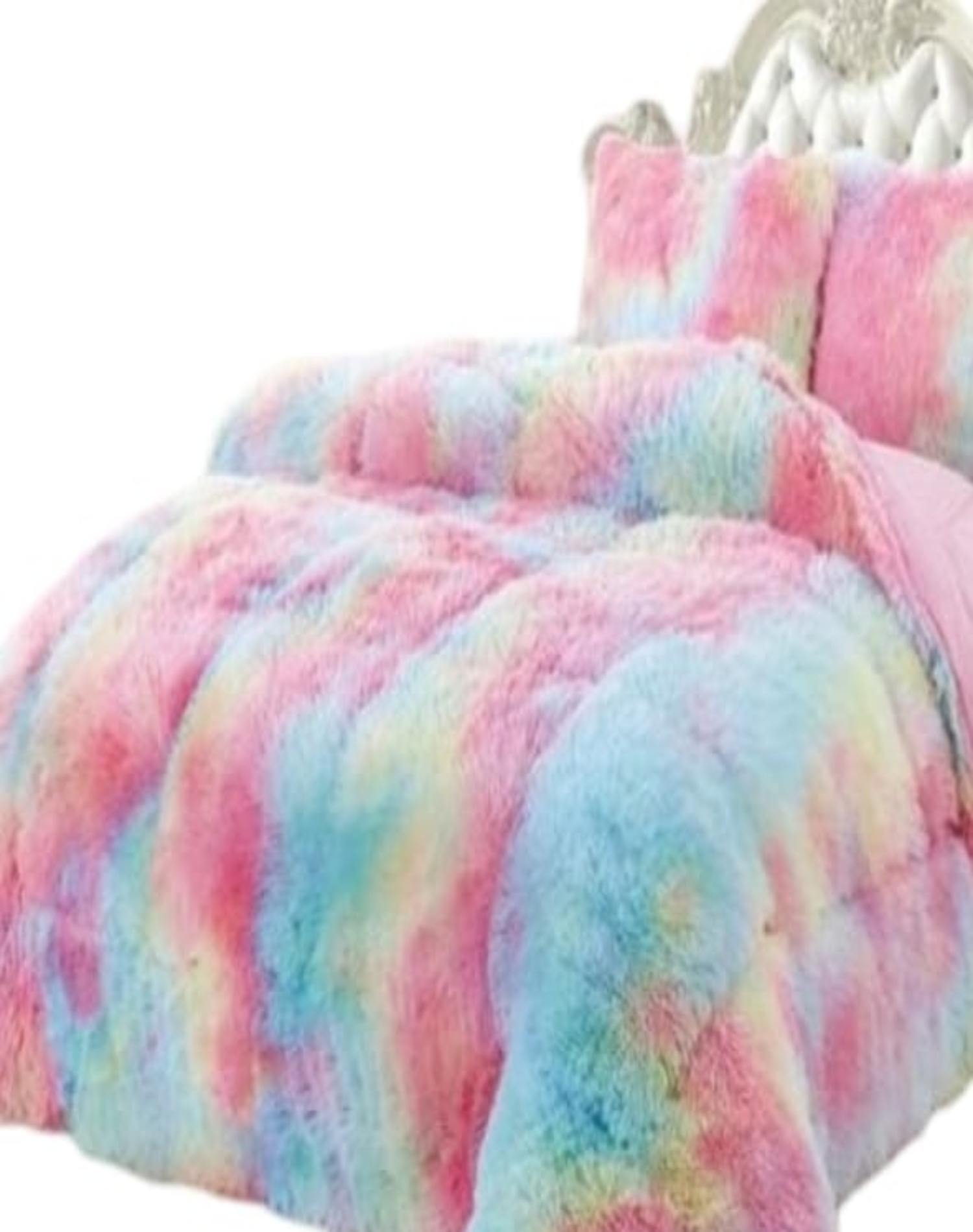 COBERTOR MULTICOLOR INVIERNO 230X250 CHIPORRO PELO LARGO C17 - 2