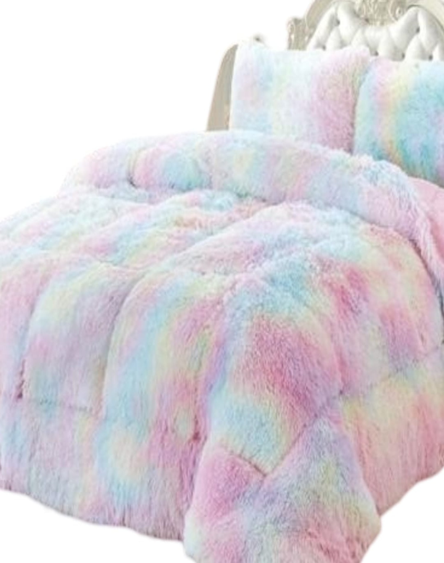 COBERTOR MULTICOLOR INVIERNO 230X250 CHIPORRO PELO LARGO C15 - 1