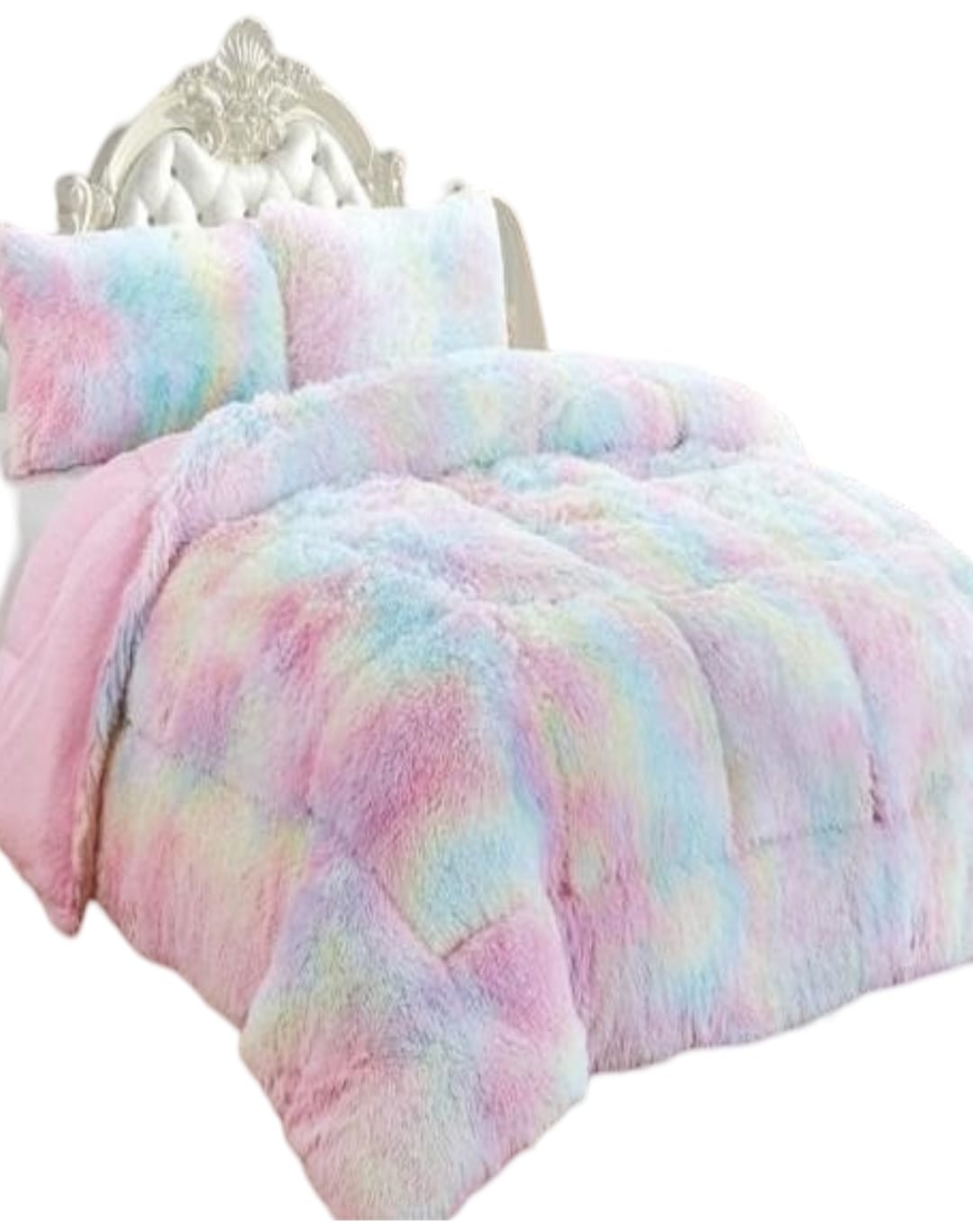 COBERTOR MULTICOLOR INVIERNO 230X250 CHIPORRO PELO LARGO C15 - 2