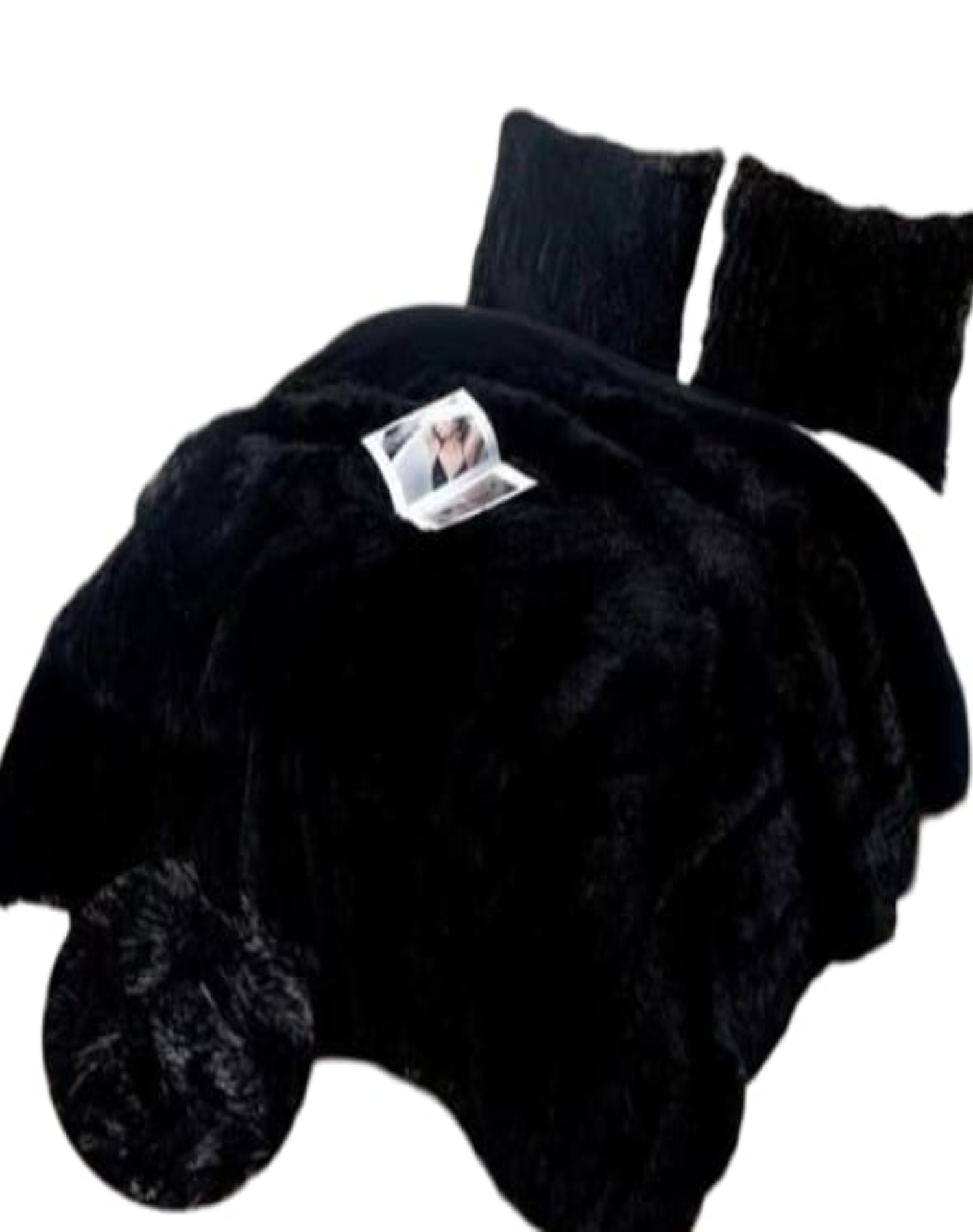 COBERTOR NEGRO INVIERNO 230X250 CHIPORRO PELO LARGO C4 - 2