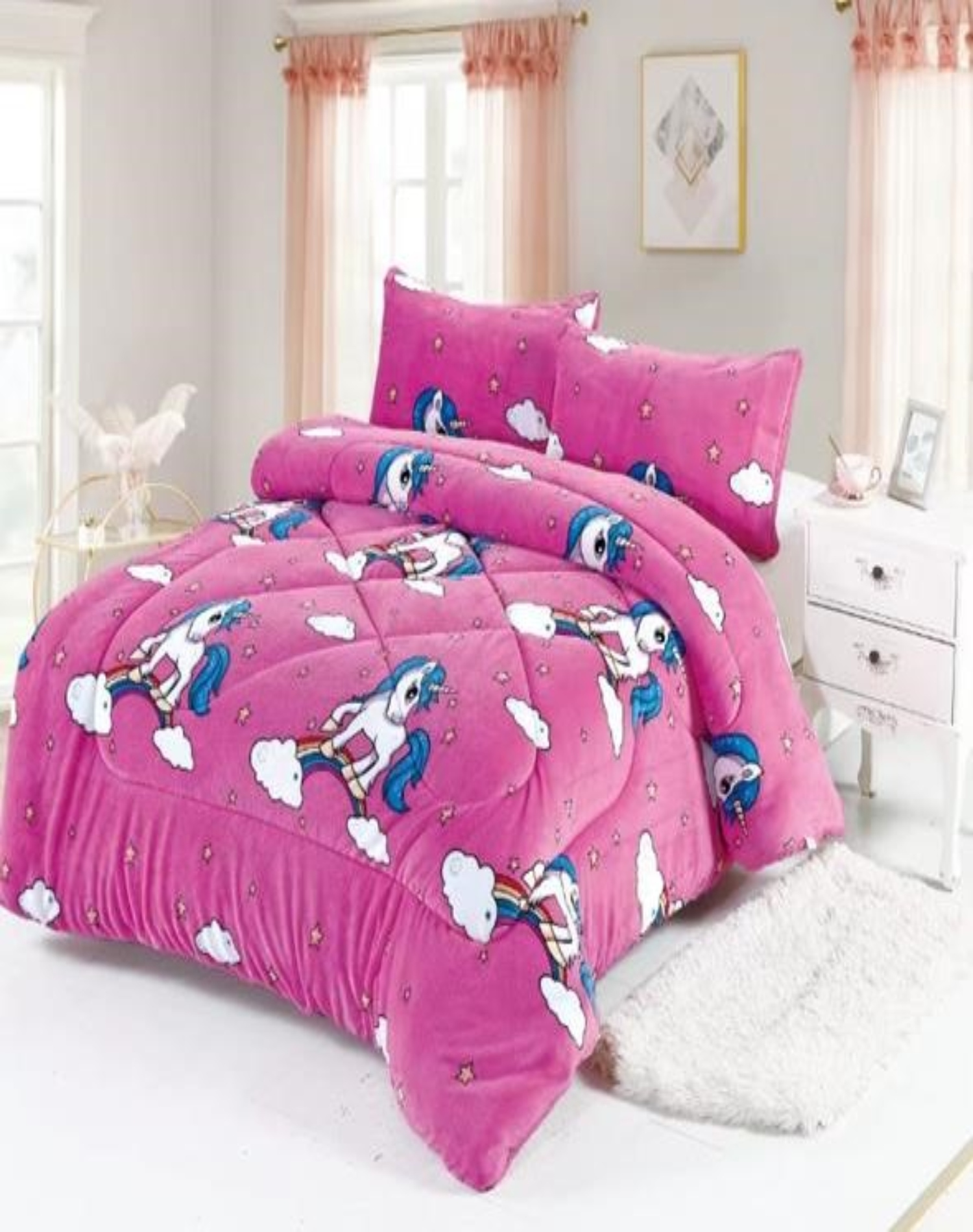 COBERTOR PLUSH MULTICOLOR INVIERNO CHIPORRO 180X230 SUAVE Y CÁLIDO B16 - 3