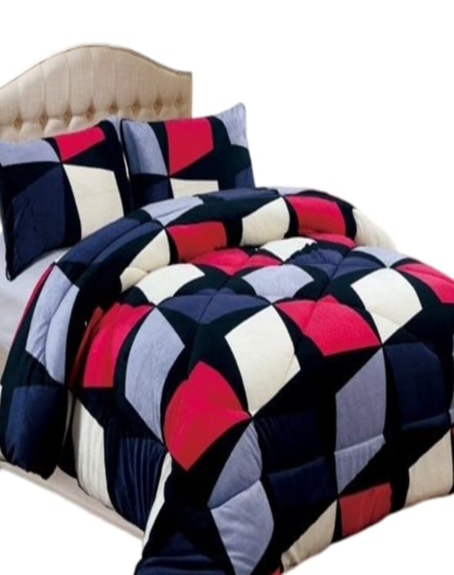COBERTOR PLUSH MULTICOLOR INVIERNO 230X250 CHIPORRO ULTRA CÁLIDO A13 - 1