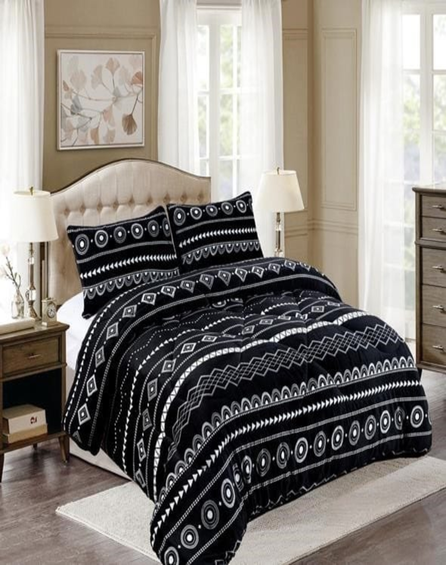 COBERTOR PLUSH MULTICOLOR INVIERNO CHIPORRO 180X230 SUAVE Y CÁLIDO B8 - 3
