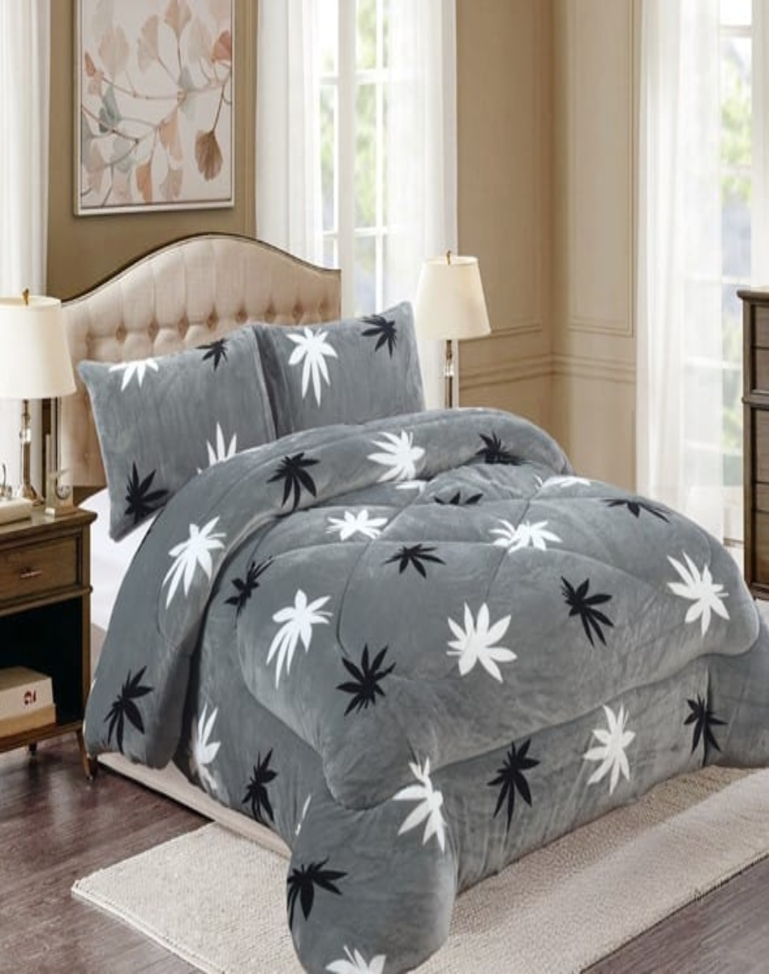 COBERTOR PLUSH MULTICOLOR INVIERNO CHIPORRO 180X230 SUAVE Y CÁLIDO B4 - 3