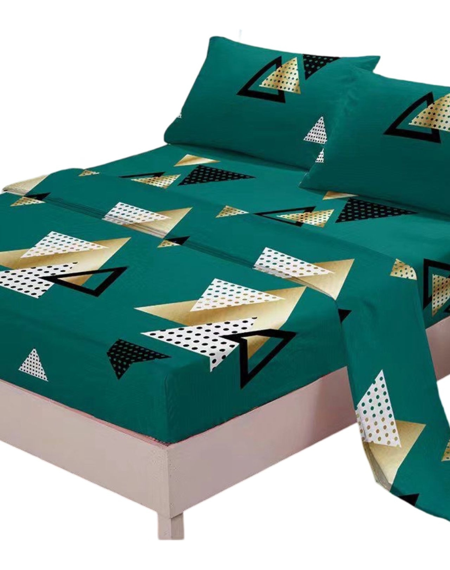 SET SÁBANAS 8O4 1.5 PLAZAS ALGODÓN MULTICOLOR SUAVES - 2