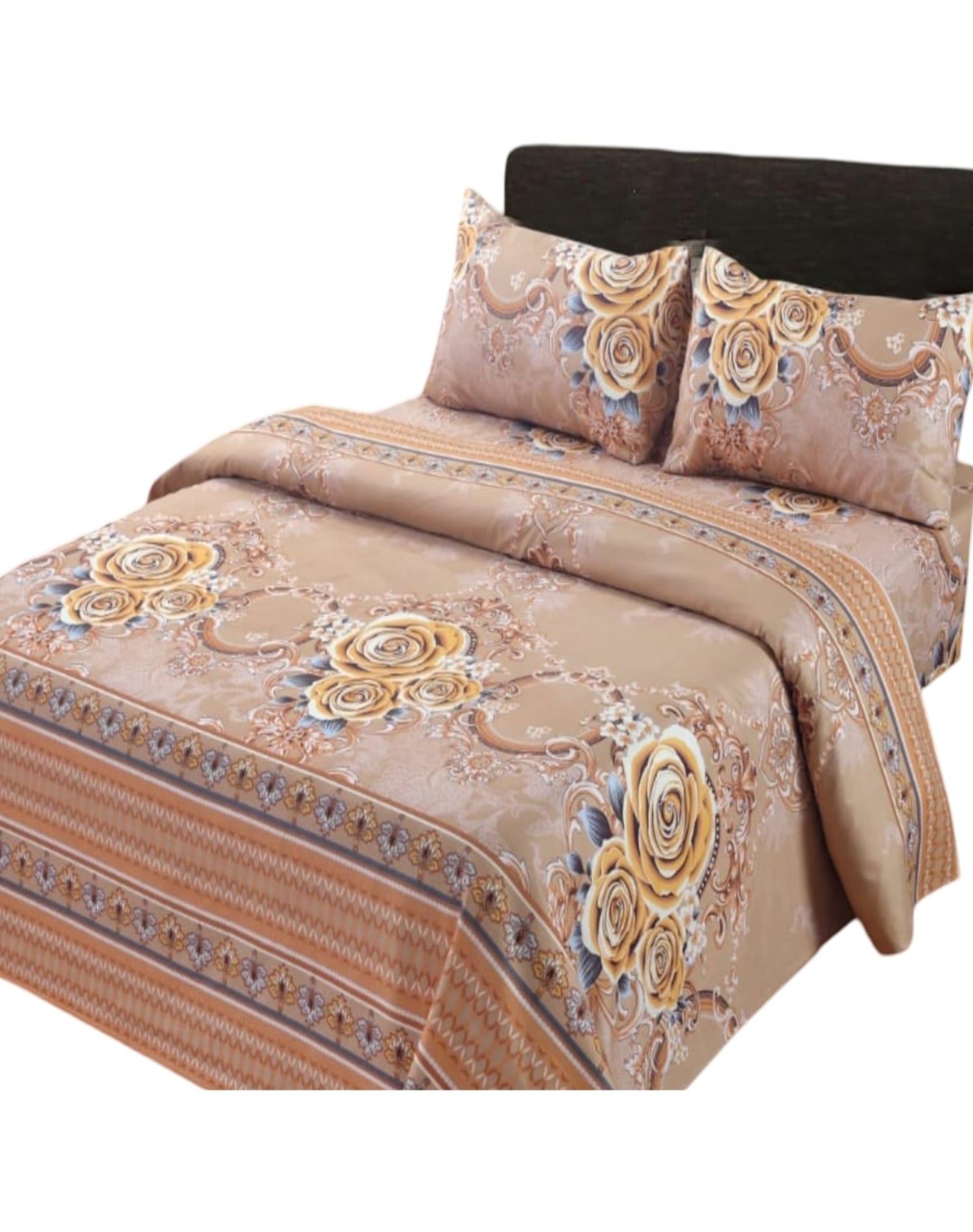 SÁBANAS 8O8 KING 144 HILOS ALGODÓN MULTICOLOR SUAVE - 2