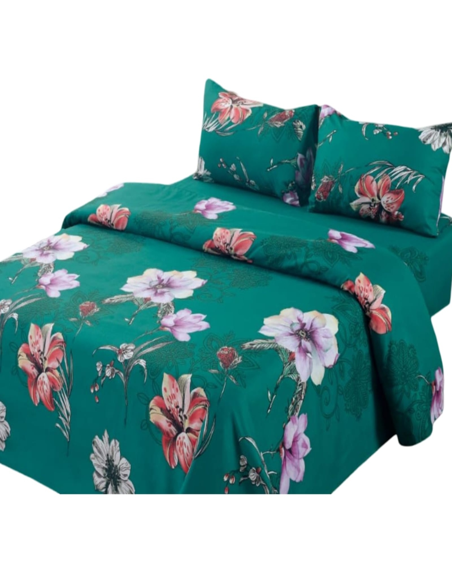 SÁBANAS 2 PLAZAS 144 HILOS ALGODÓN MULTICOLOR SUAVE 8O16 - 2