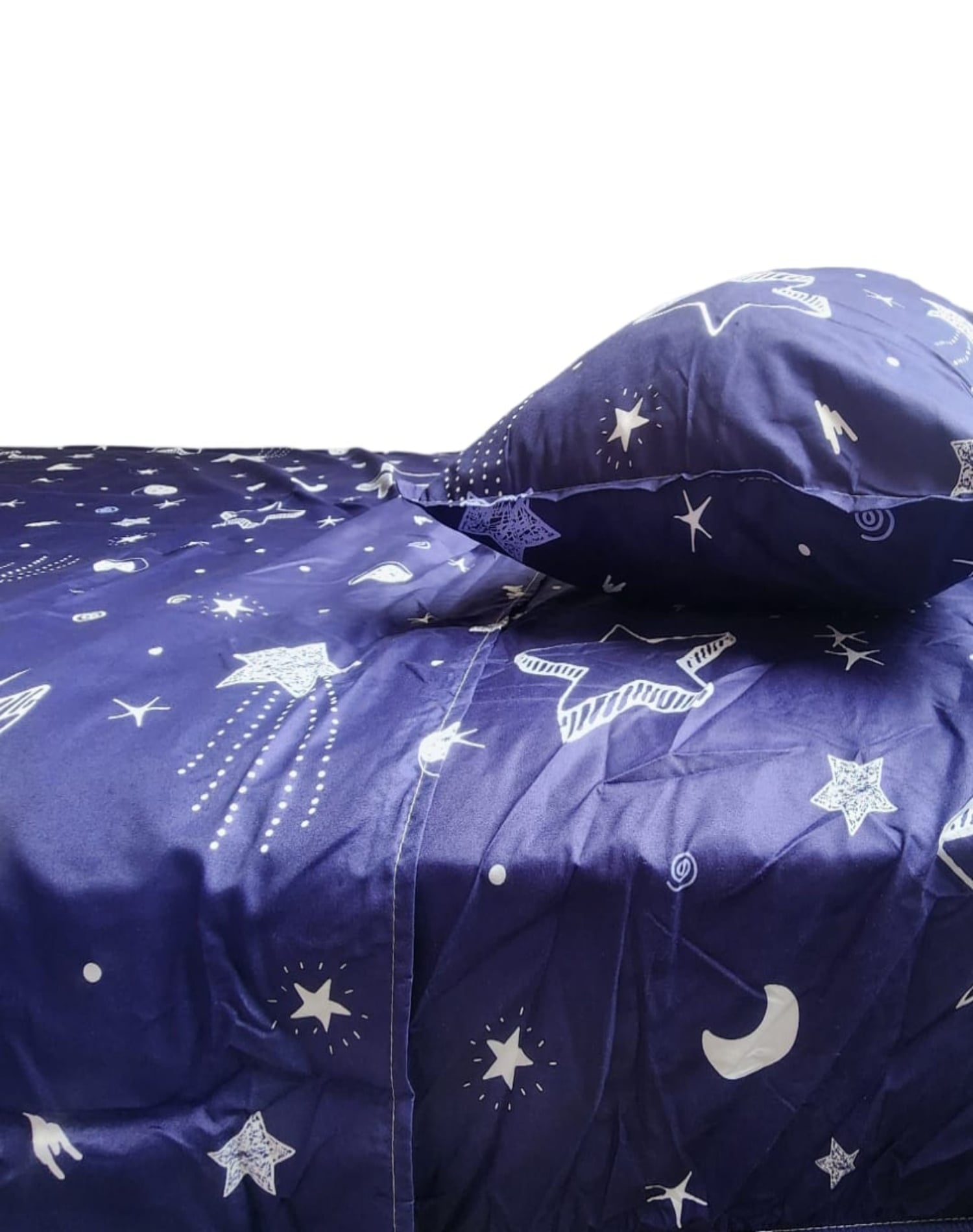 SÁBANAS 8O6 1.5 PLAZAS ALGODÓN MULTICOLOR INFANTIL NIÑA + FUNDA ALMOHADA - 2