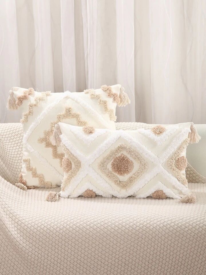 FUNDA COJÍN SET 4 BOHO B4 45 X 45 CM MULTICOLOR - 3