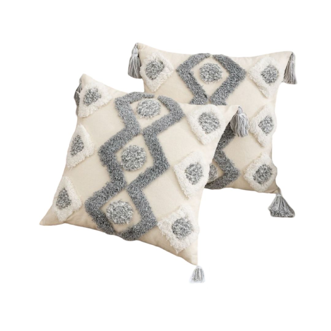 FUNDA COJÍN SET 4 BOHO B3 45 X 45 CM MULTICOLOR - 2
