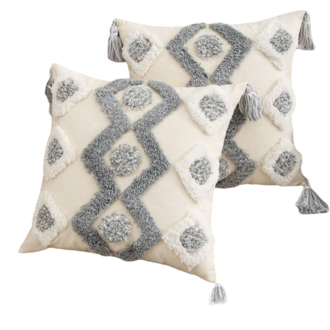 FUNDA COJÍN SET 4 BOHO B3 45 X 45 CM MULTICOLOR - 3