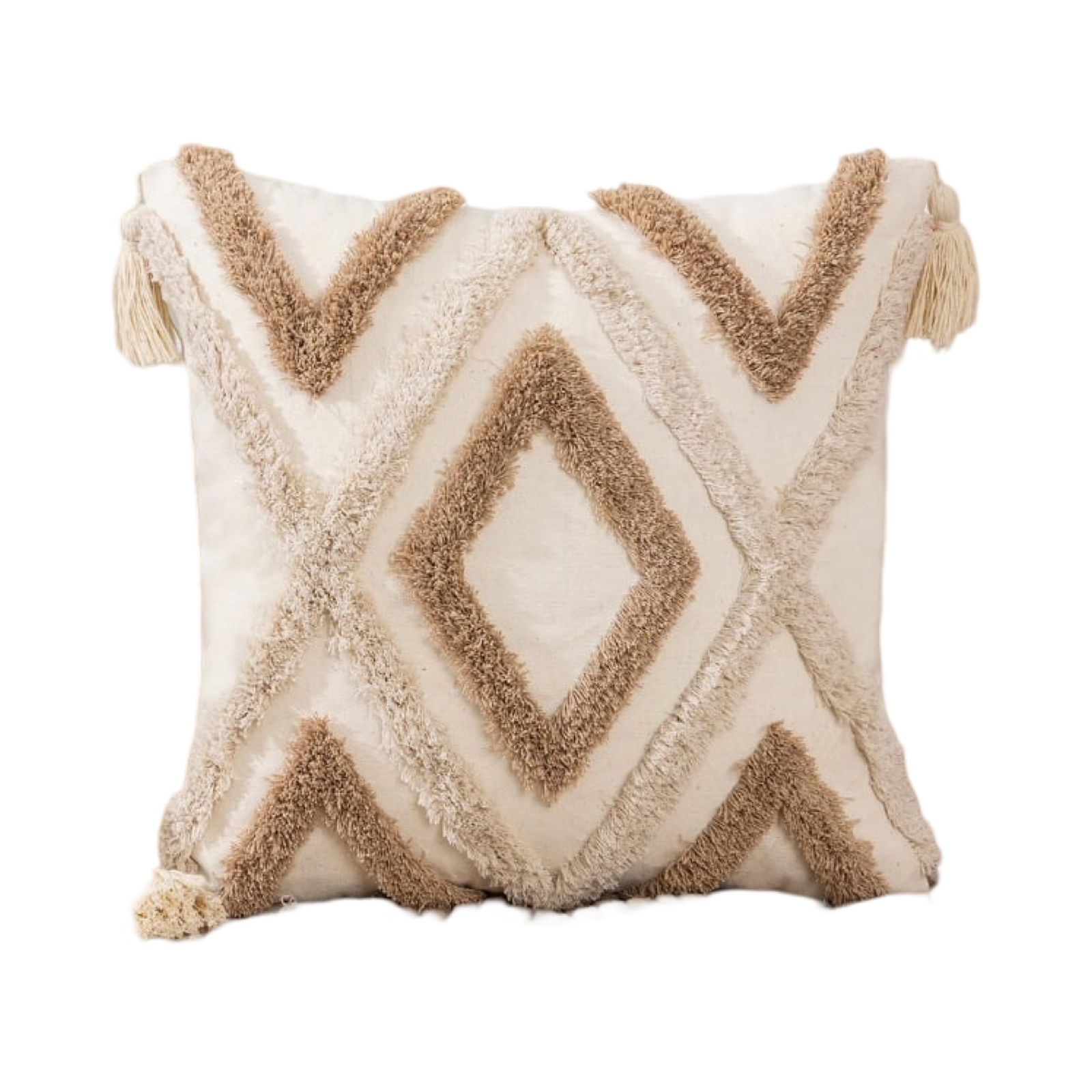 FUNDA COJÍN SET 4 BOHO 45 X 45 CM MULTICOLOR - 3