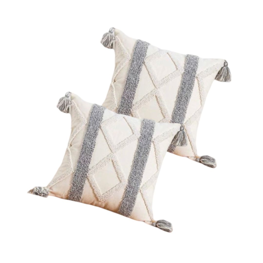 FUNDA COJÍN SET 4 BOHO B1 45 X 45 CM MULTICOLOR - 3
