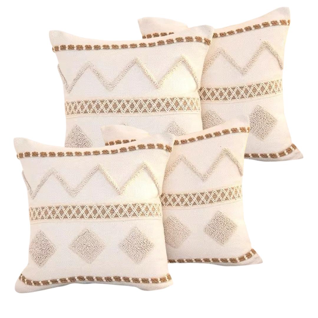 FUNDA COJÍN SET 4 BOHO B11 45 X 45 CM MULTICOLOR - 3