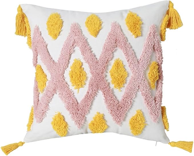 FUNDA COJÍN SET 4 BOHO B15 45 X 45 CM MULTICOLOR - 1