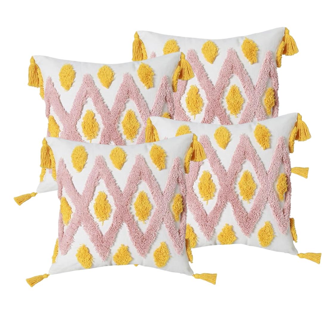 FUNDA COJÍN SET 4 BOHO B15 45 X 45 CM MULTICOLOR - 2