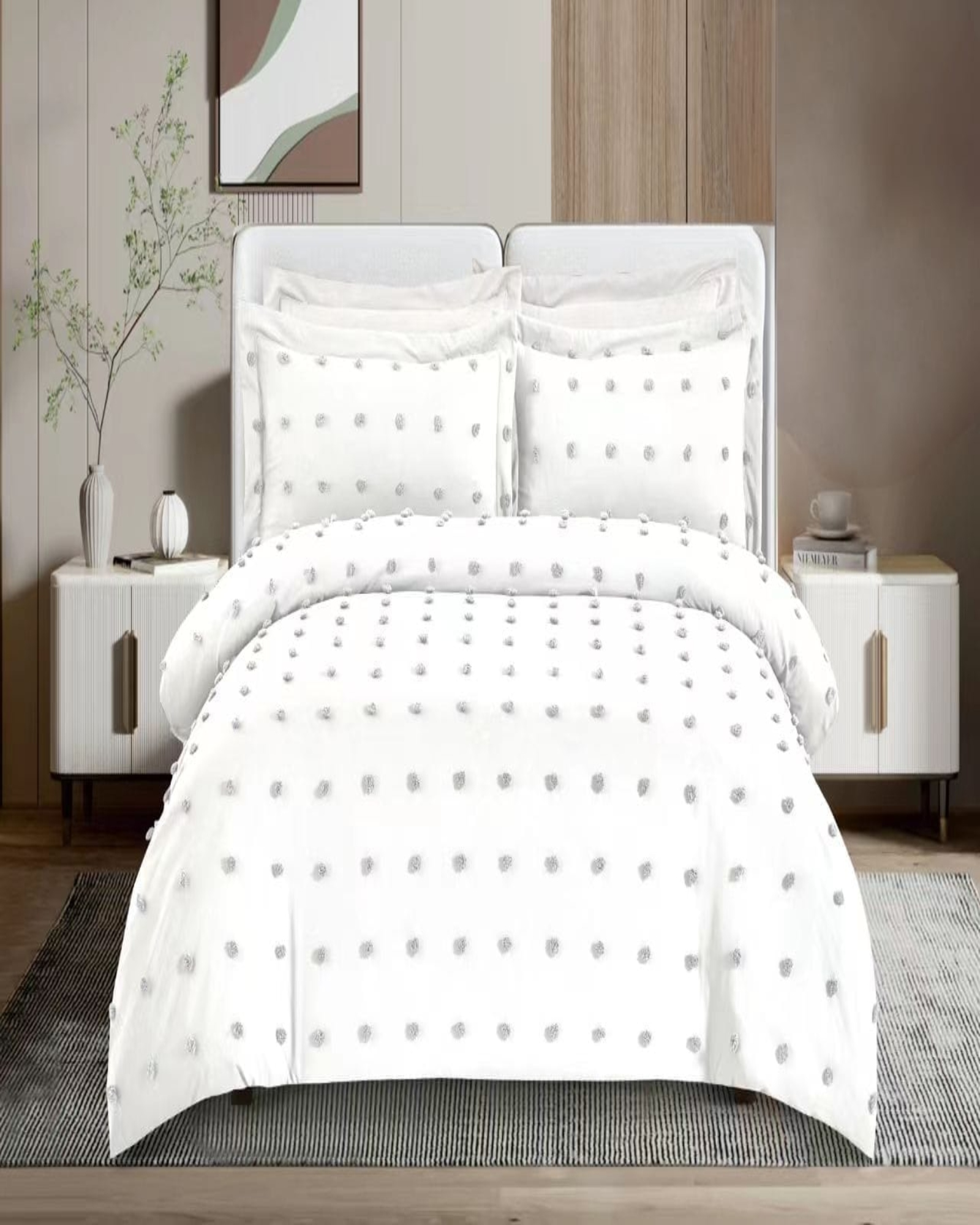 CUBRECAMA MULTICOLOR VERANO SEMI ALGODÓN KING 15O3 - 3