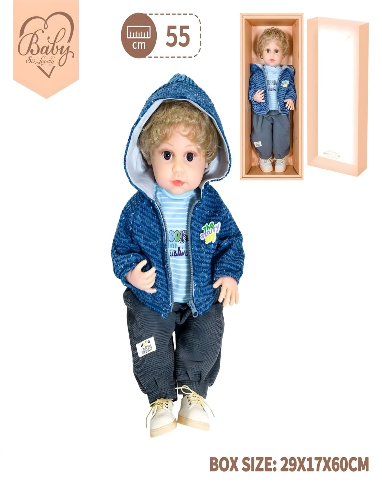 BEBE MUÑECO REALISTA BABY SO LOVELY NIÑO 7N4 - 3