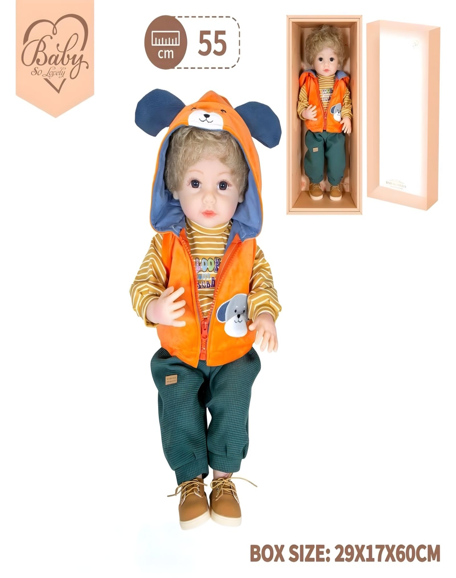 BEBE MUÑECO REALISTA BABY SO LOVELY NIÑO 7N3 - 3