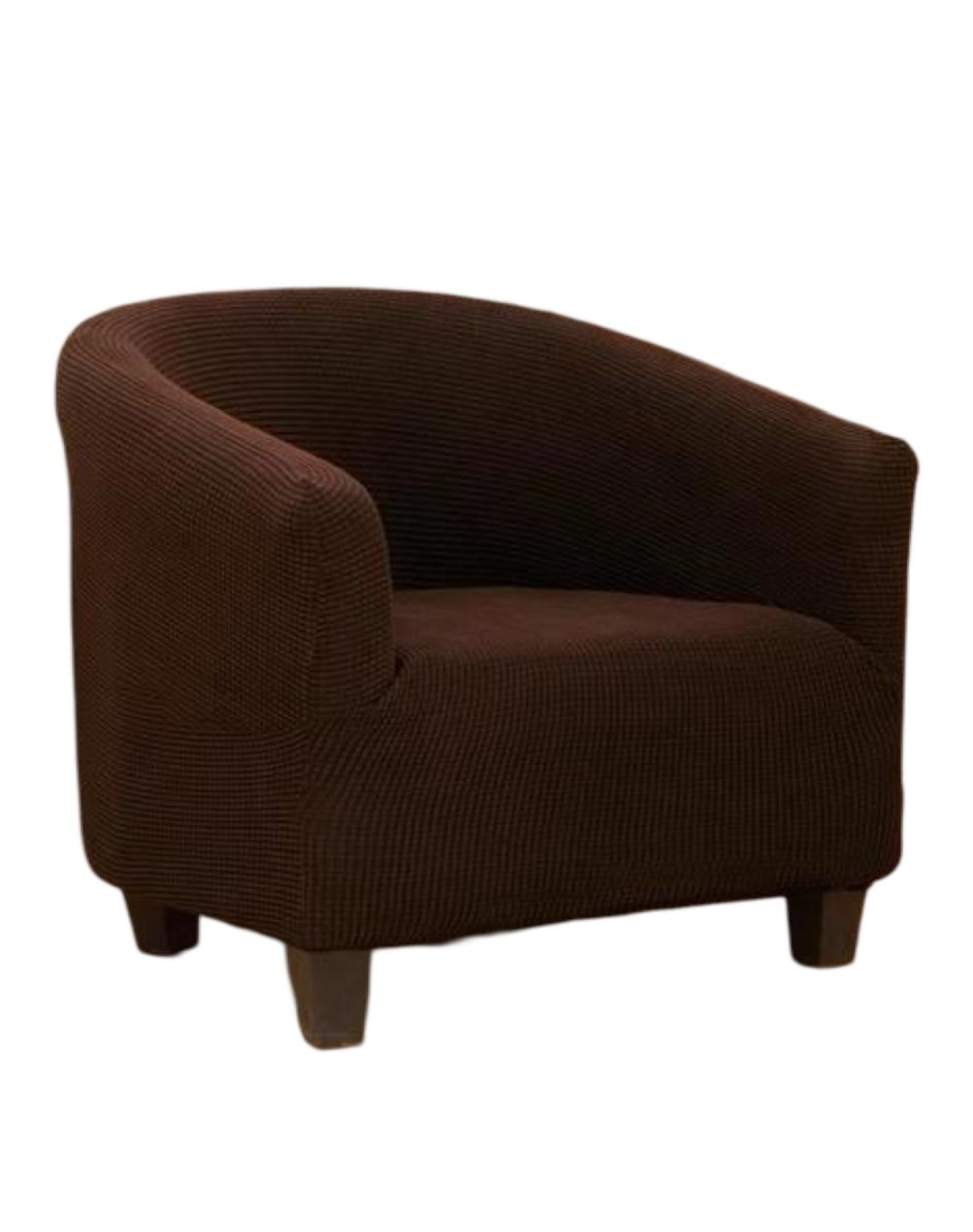 FUNDA POLTRONA SOFÁ TEXTURIZADA AJUSTABLE 8N5 CAFÉ - 1