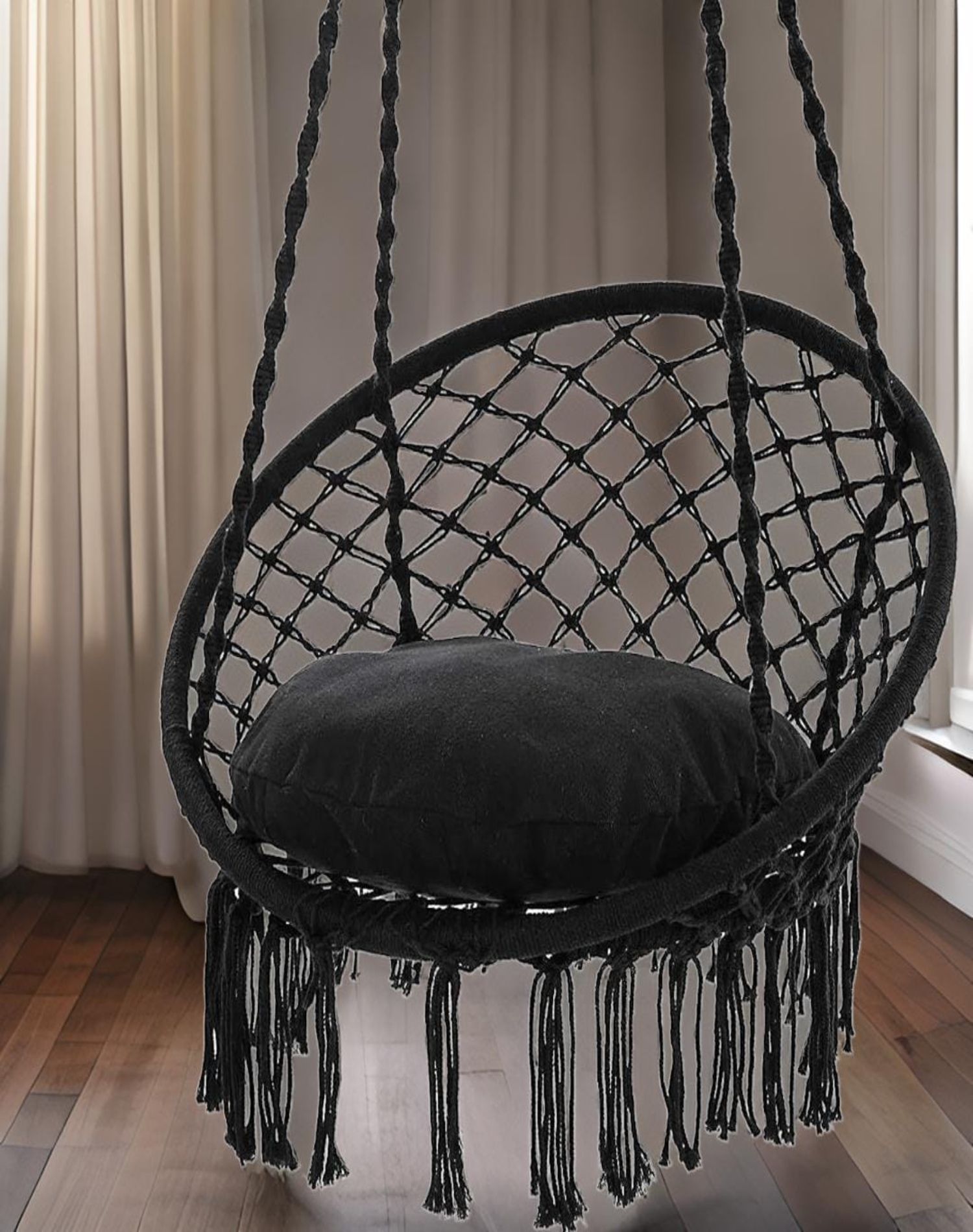 SILLA HAMACA COLGANTE REFORZADA PARA INTERIOR Y EXTERIOR 9N4 - 2