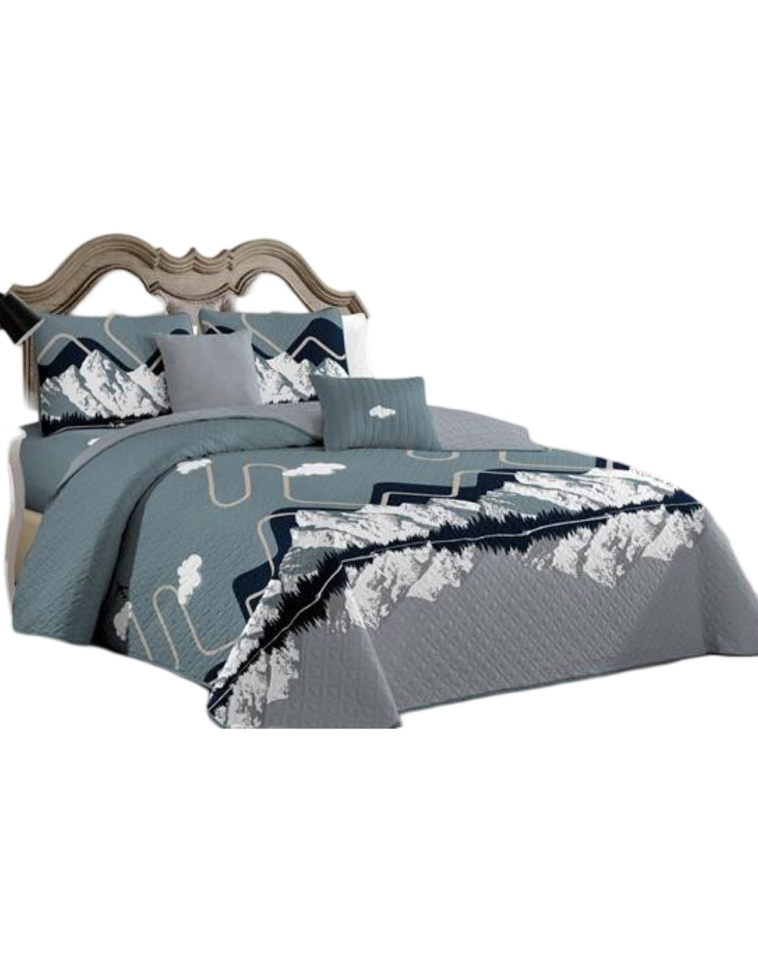 CUBRECAMA MULTICOLOR QUILT PLAZA Y MEDIA VERANO FRESCO 11N14 - 1
