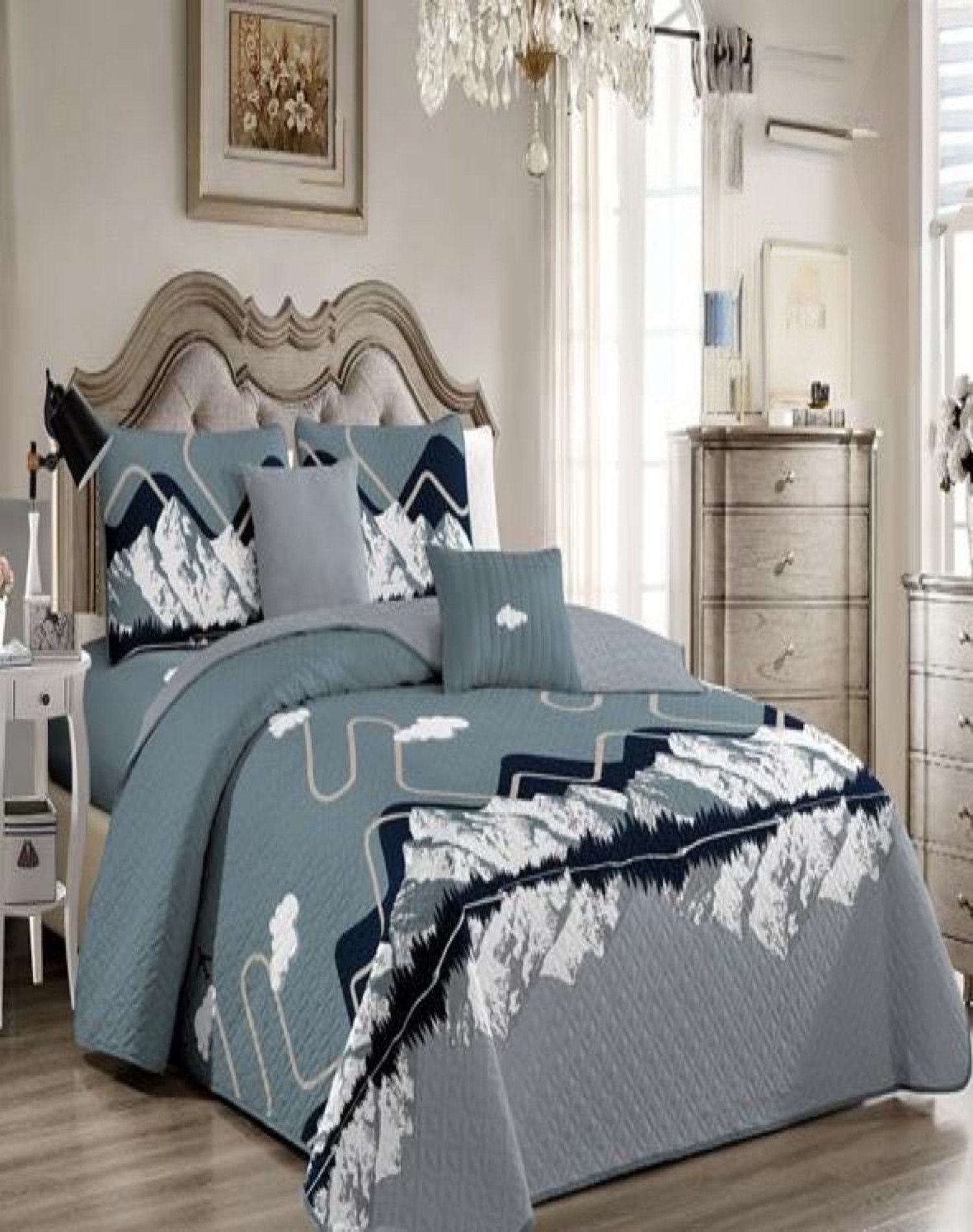 CUBRECAMA MULTICOLOR QUILT PLAZA Y MEDIA VERANO FRESCO 11N14 - 3