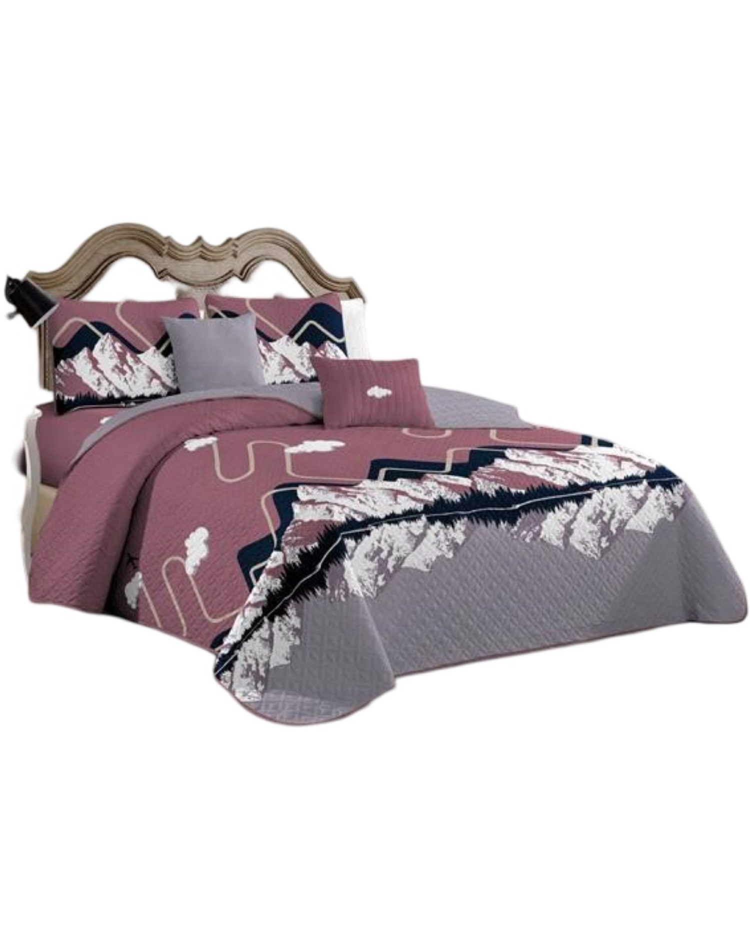 CUBRECAMA MULTICOLOR QUILT PLAZA Y MEDIA VERANO FRESCO 11N43 - 1