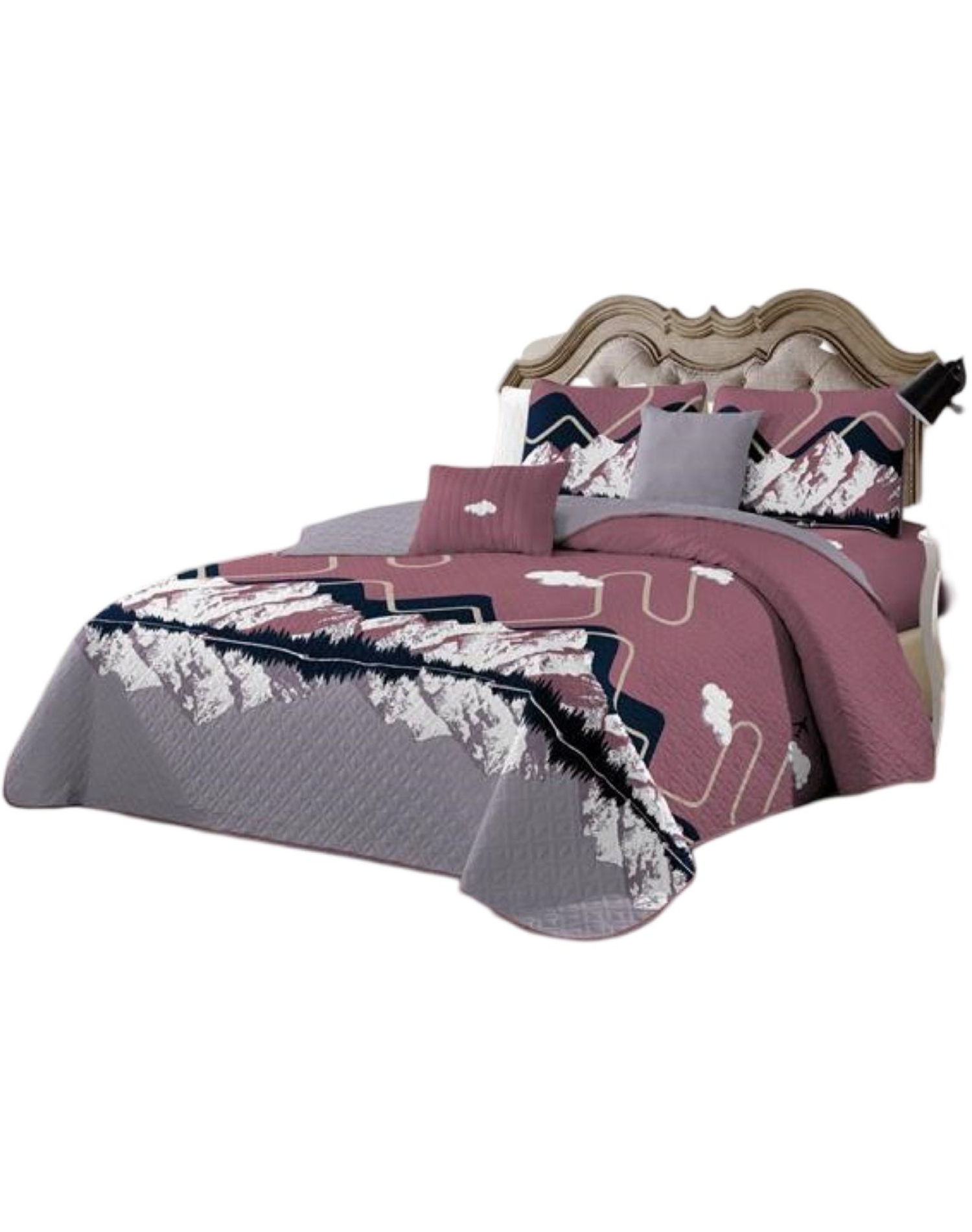 CUBRECAMA MULTICOLOR QUILT PLAZA Y MEDIA VERANO FRESCO 11N43 - 2