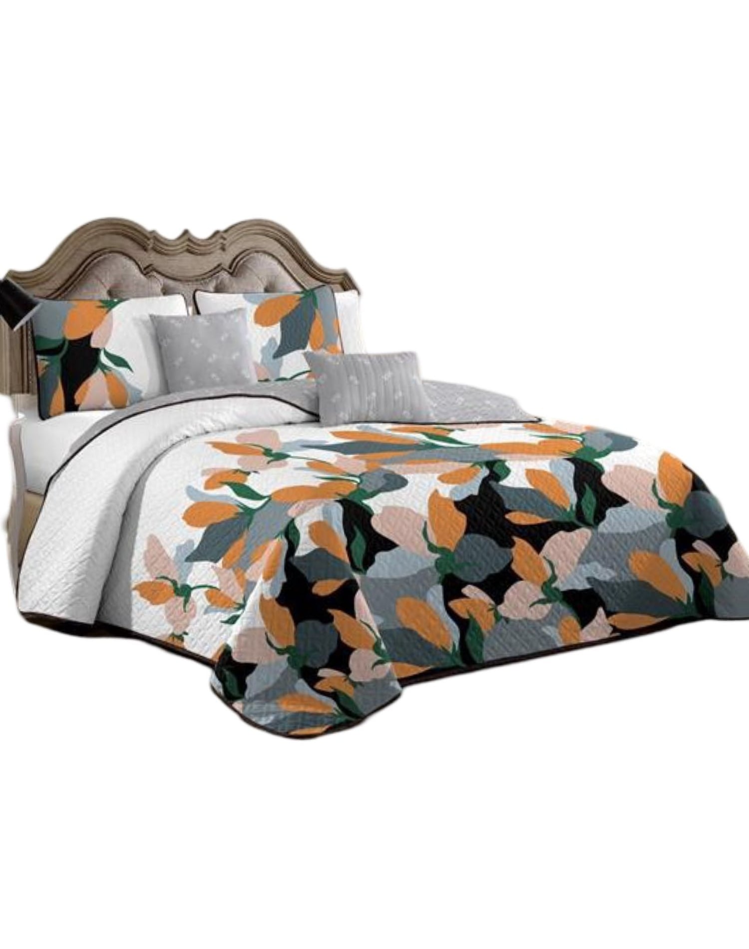 CUBRECAMA MULTICOLOR QUILT PLAZA Y MEDIA VERANO FRESCO 11N47 - 1