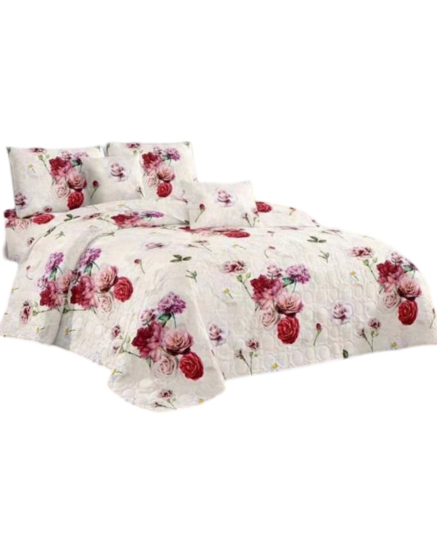 CUBRECAMA MULTICOLOR QUILT PLAZA Y MEDIA VERANO FRESCO 11N02 - 1