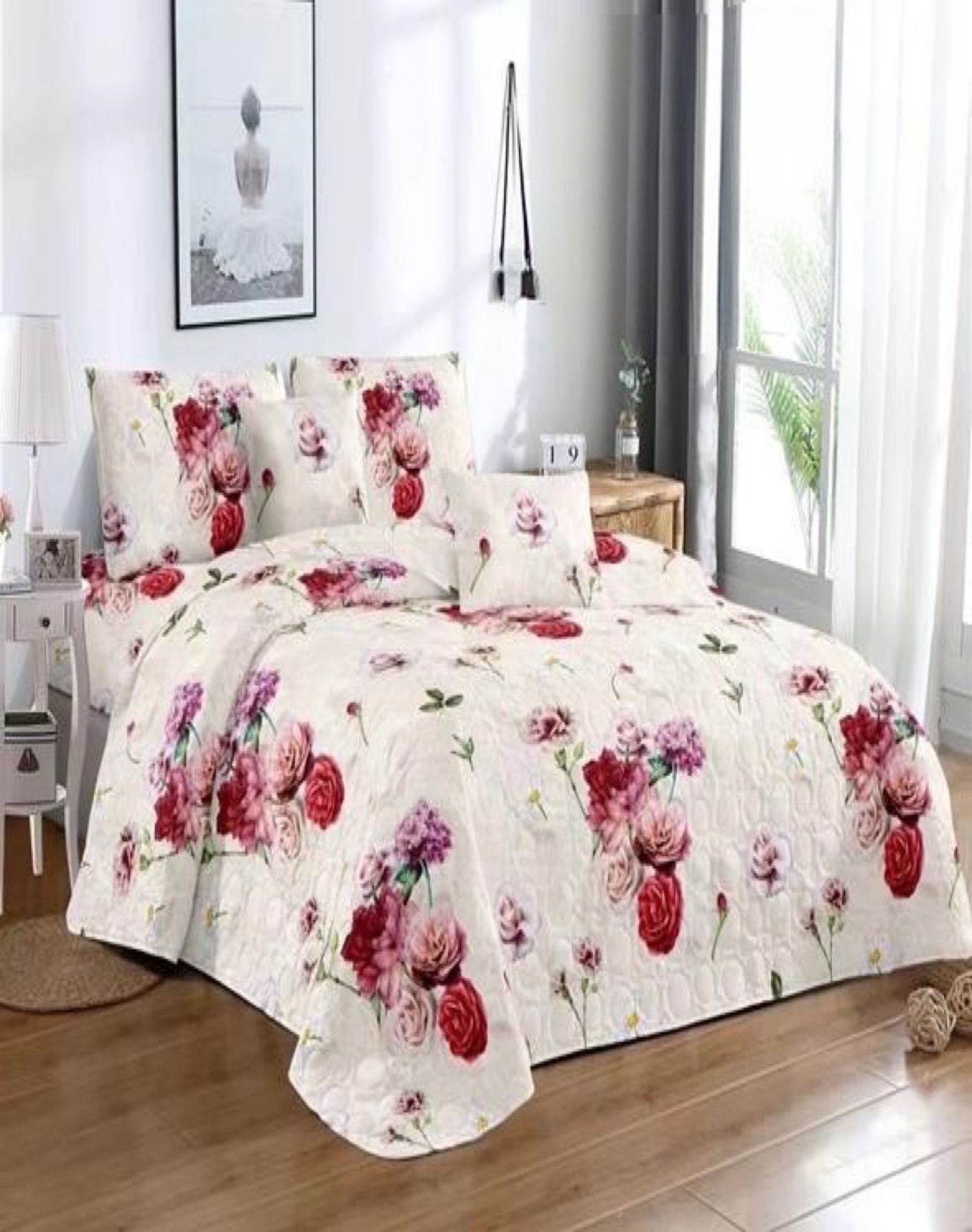 CUBRECAMA MULTICOLOR QUILT PLAZA Y MEDIA VERANO FRESCO 11N02 - 3