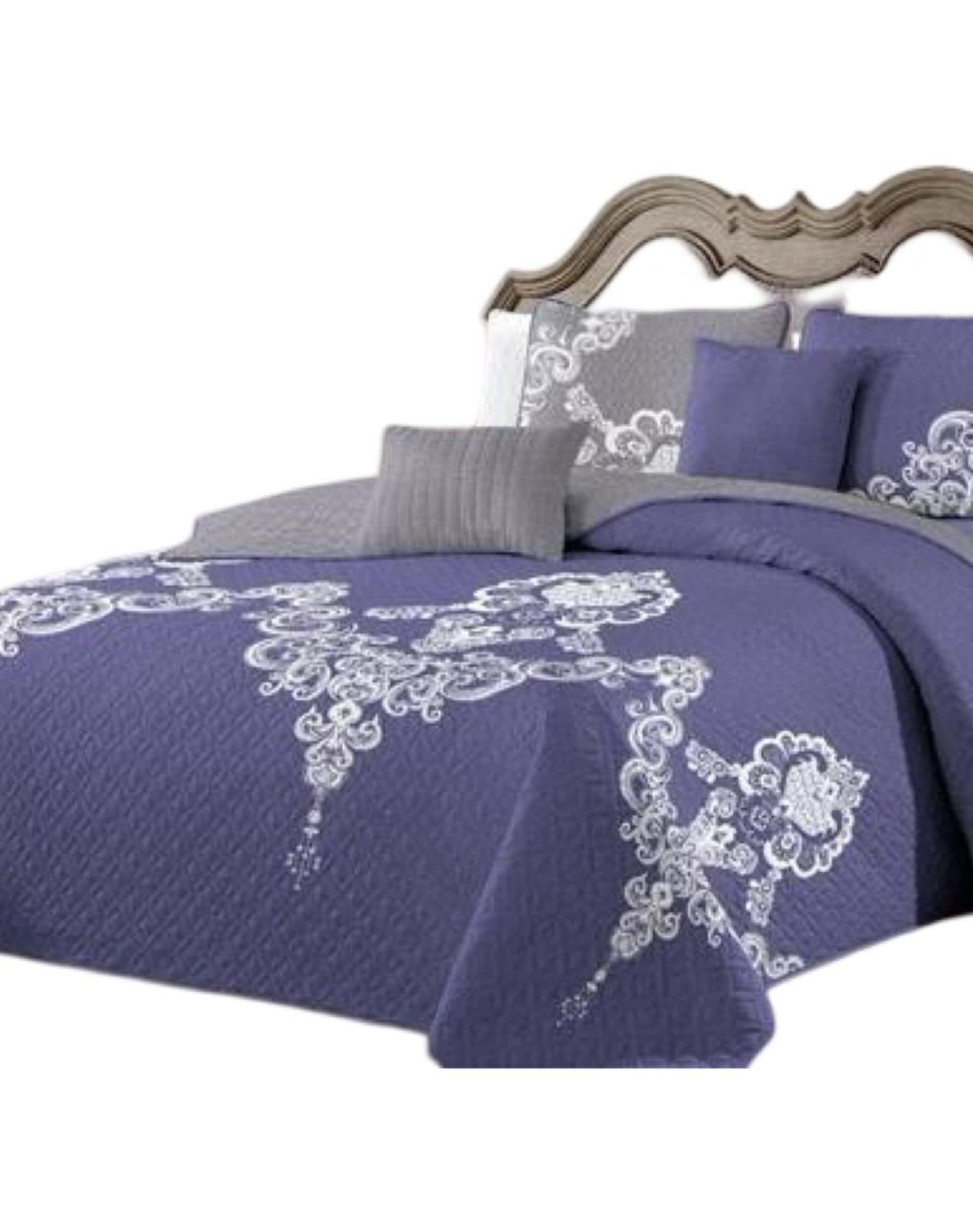 CUBRECAMA MULTICOLOR QUILT 2 PLAZAS+2 FUNDAS VERANO FRESCO 13N32 - 2