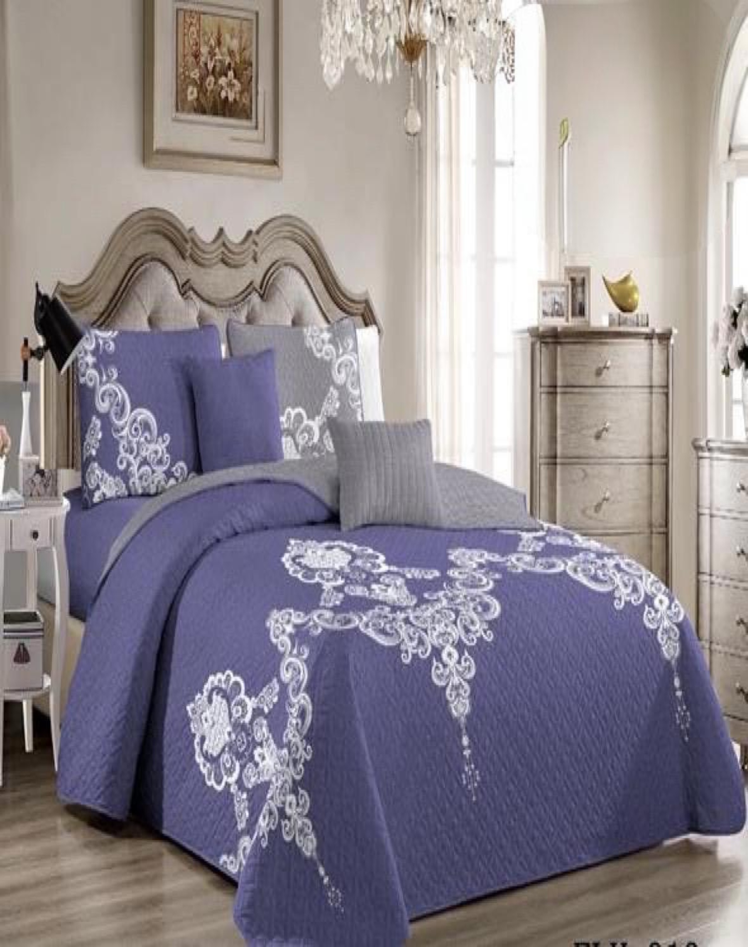 CUBRECAMA MULTICOLOR QUILT 2 PLAZAS+2 FUNDAS VERANO FRESCO 13N32 - 3