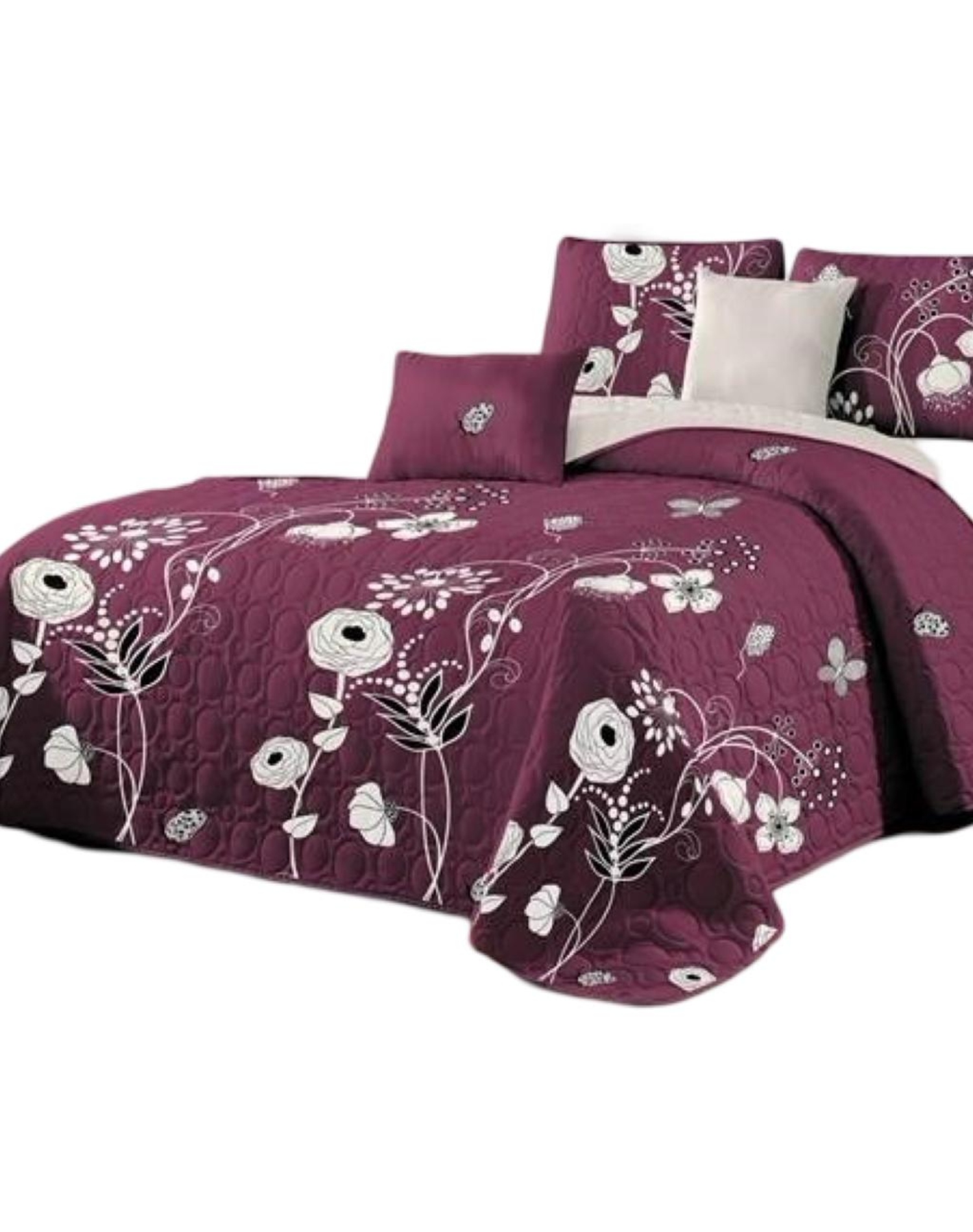 CUBRECAMA MULTICOLOR QUILT 2 PLAZAS+2 FUNDAS VERANO FRESCO 13N14 - 2