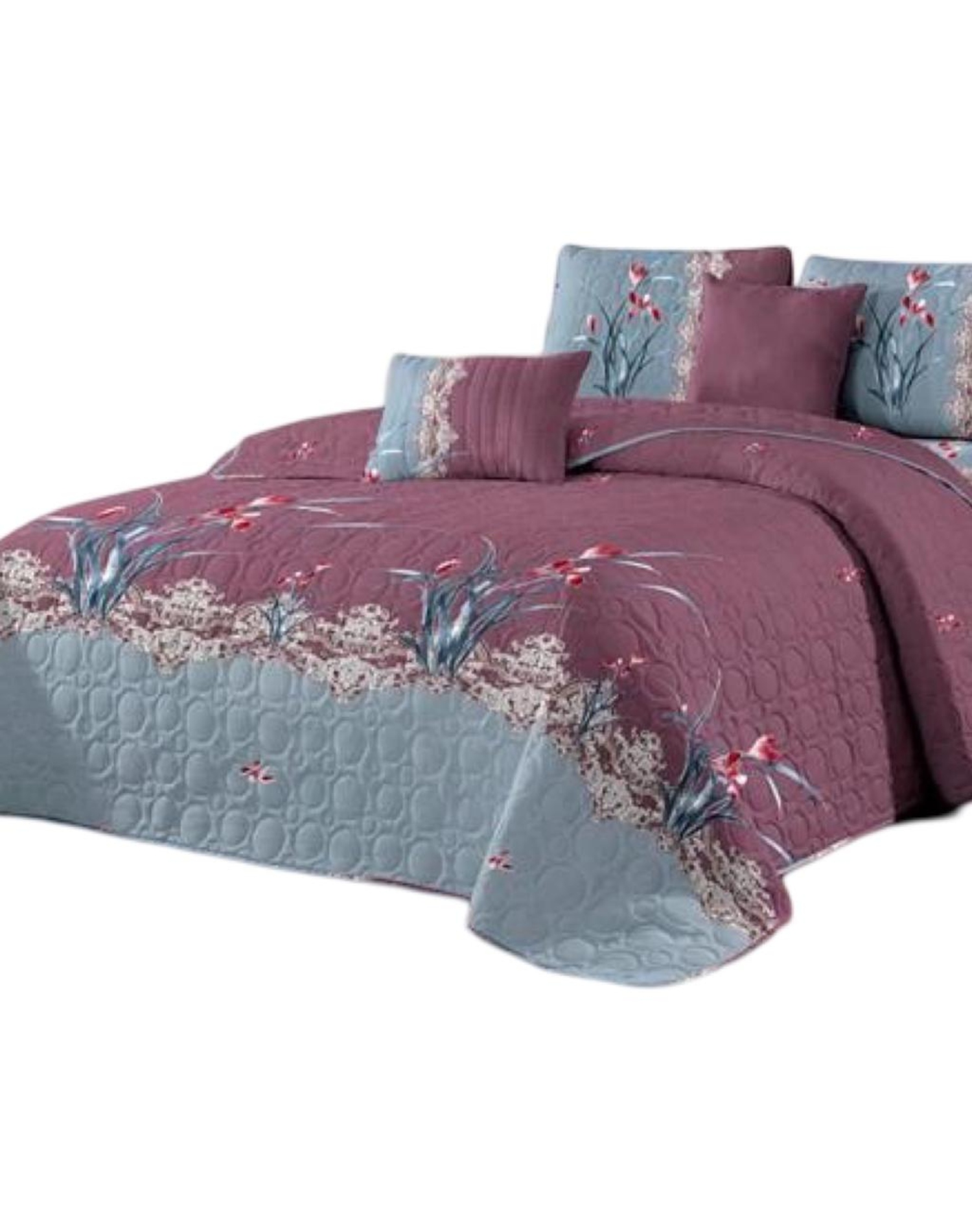 CUBRECAMA MULTICOLOR QUILT 2 PLAZAS+2 FUNDAS VERANO FRESCO 13N23 - 2