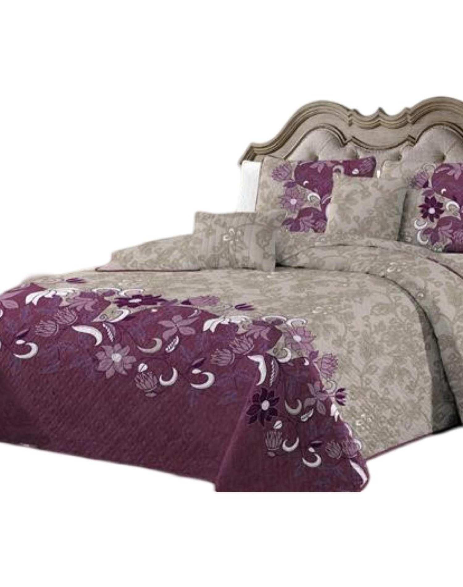 CUBRECAMA MULTICOLOR QUILT 2 PLAZAS+2 FUNDAS VERANO FRESCO 13N39 - 2