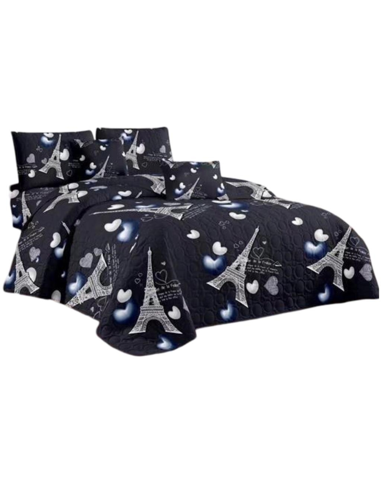 CUBRECAMA MULTICOLOR QUILT 2 PLAZAS+2 FUNDAS VERANO FRESCO 13N22 - 1