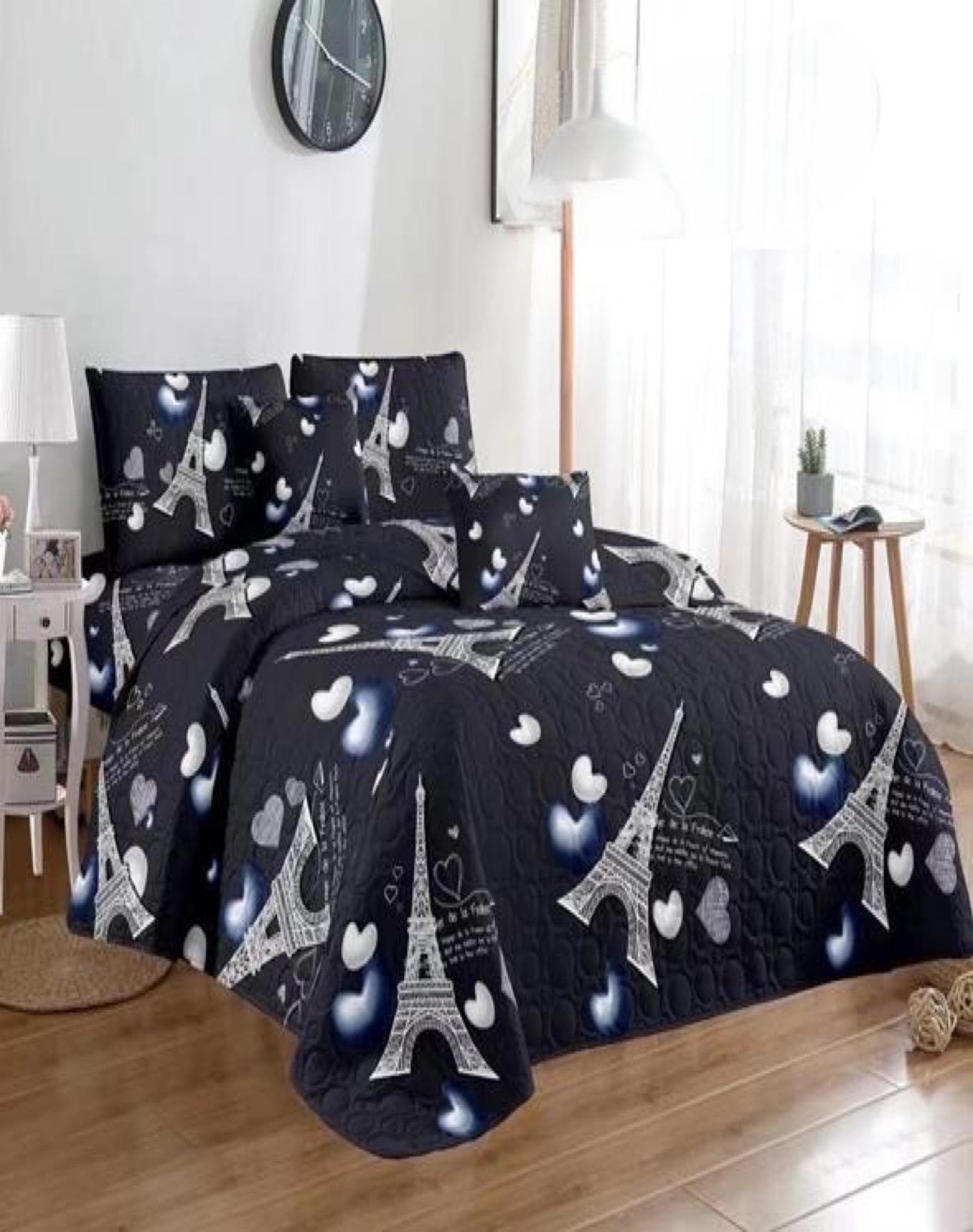 CUBRECAMA MULTICOLOR QUILT 2 PLAZAS+2 FUNDAS VERANO FRESCO 13N22 - 3