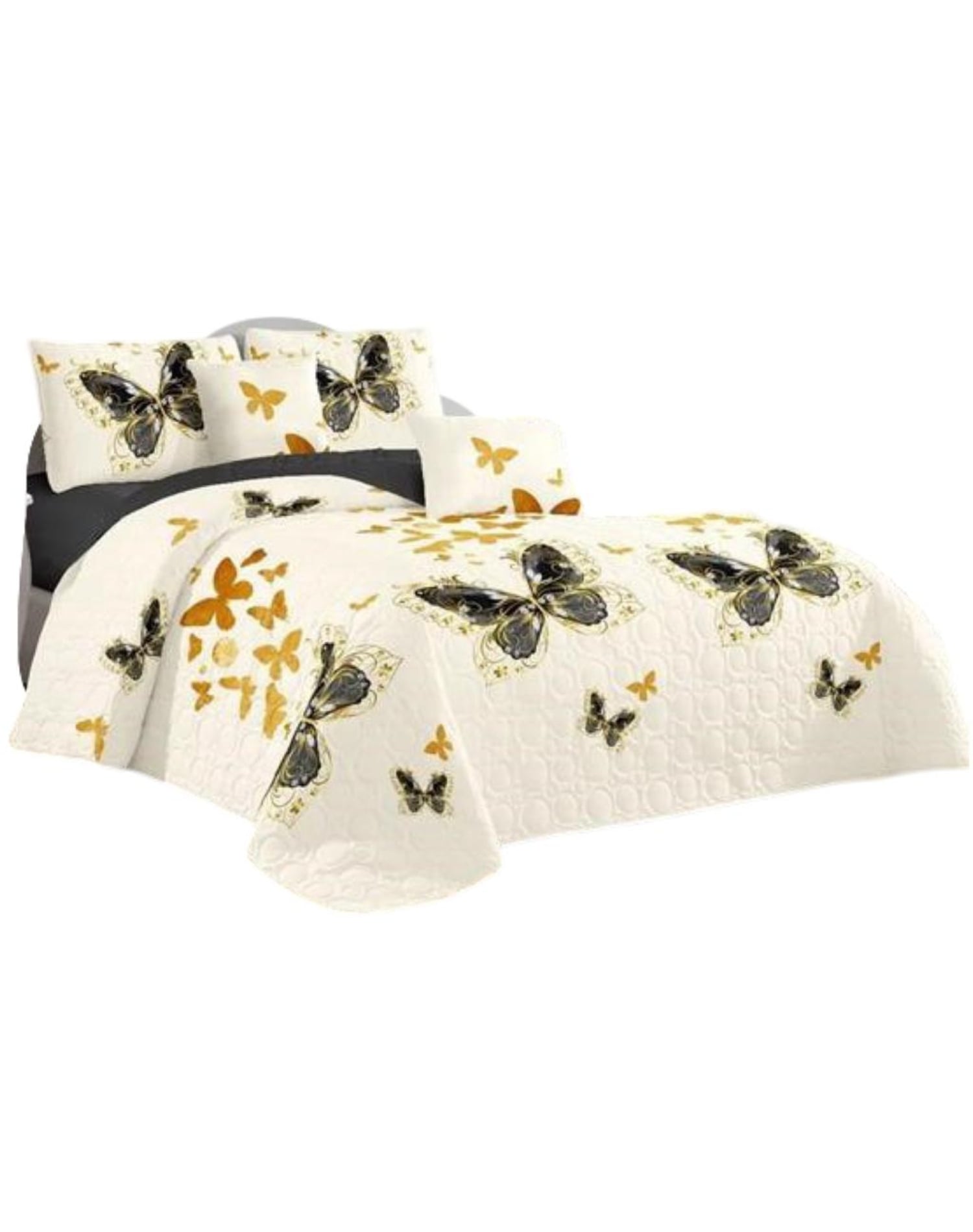 CUBRECAMA MULTICOLOR QUILT 2 PLAZAS+2 FUNDAS VERANO FRESCO 13N53 - 1