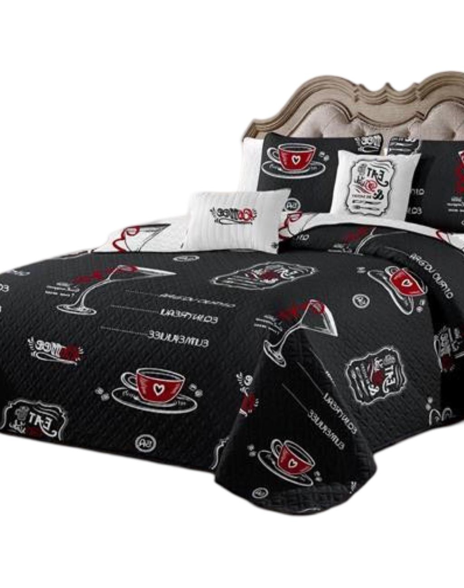 CUBRECAMA MULTICOLOR QUILT 2 PLAZAS+2 FUNDAS VERANO FRESCO 13N38 - 2